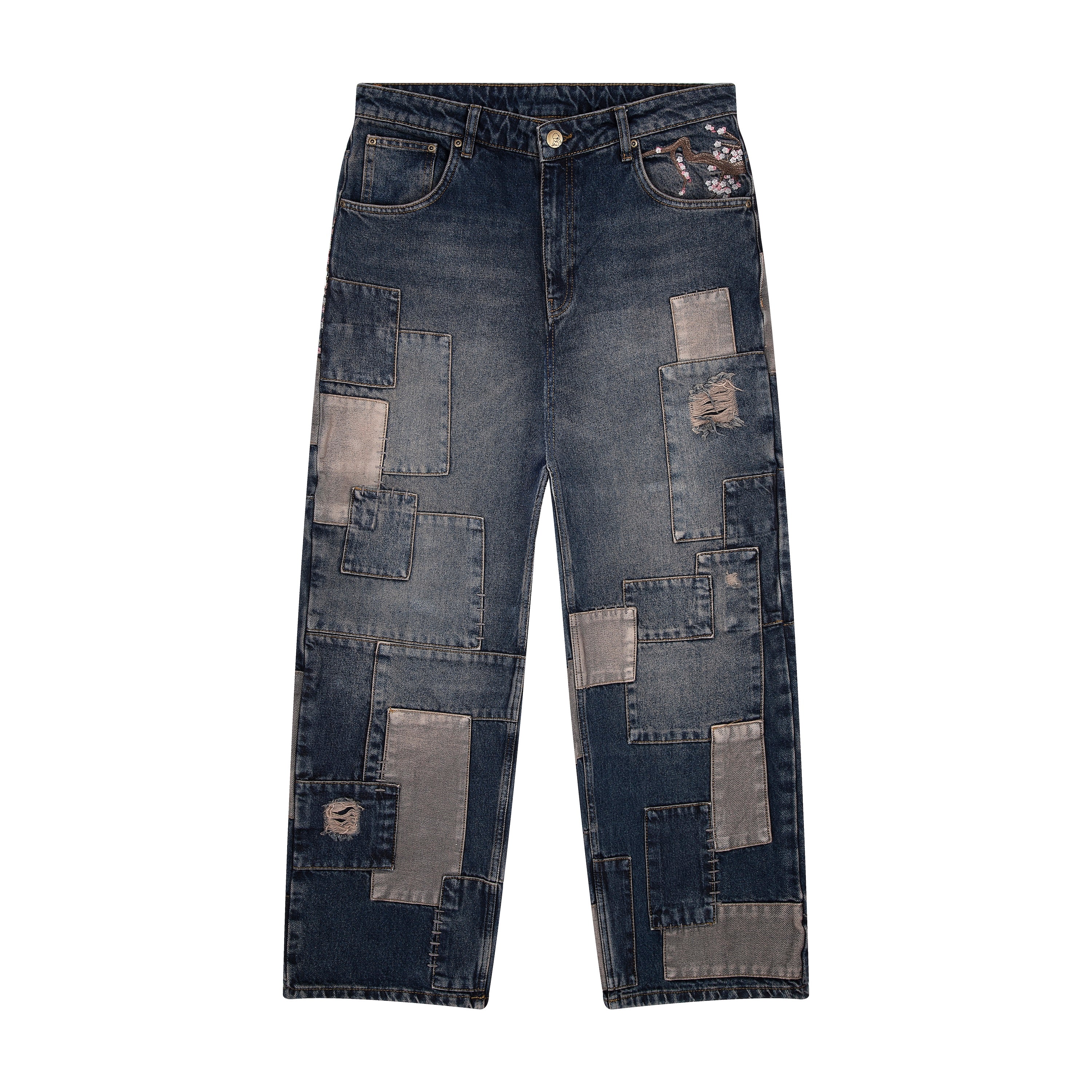 "blossom v2" patchwork Denim dark indigo - Image 2