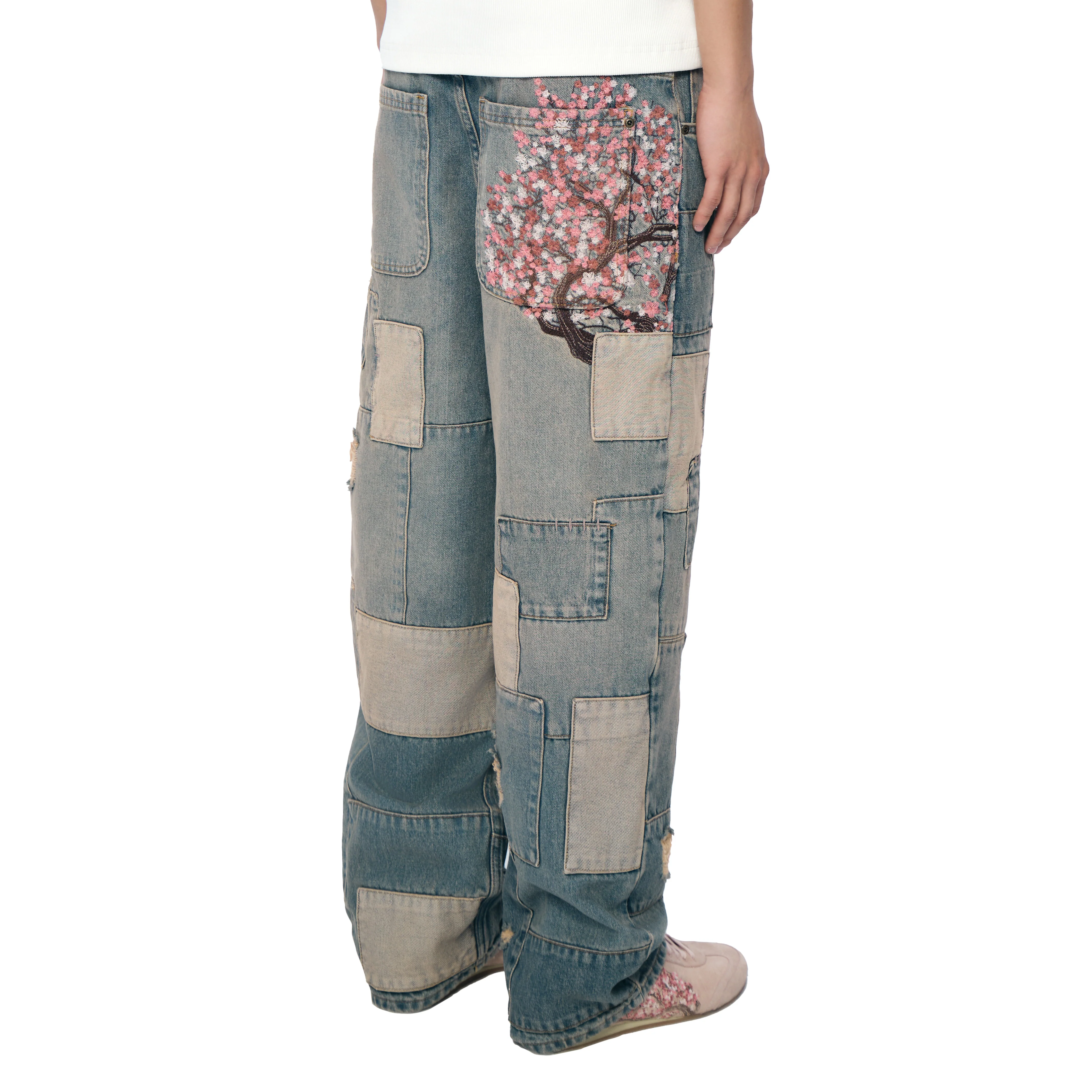 "blossom v2" patchwork Denim light blue - Image 12