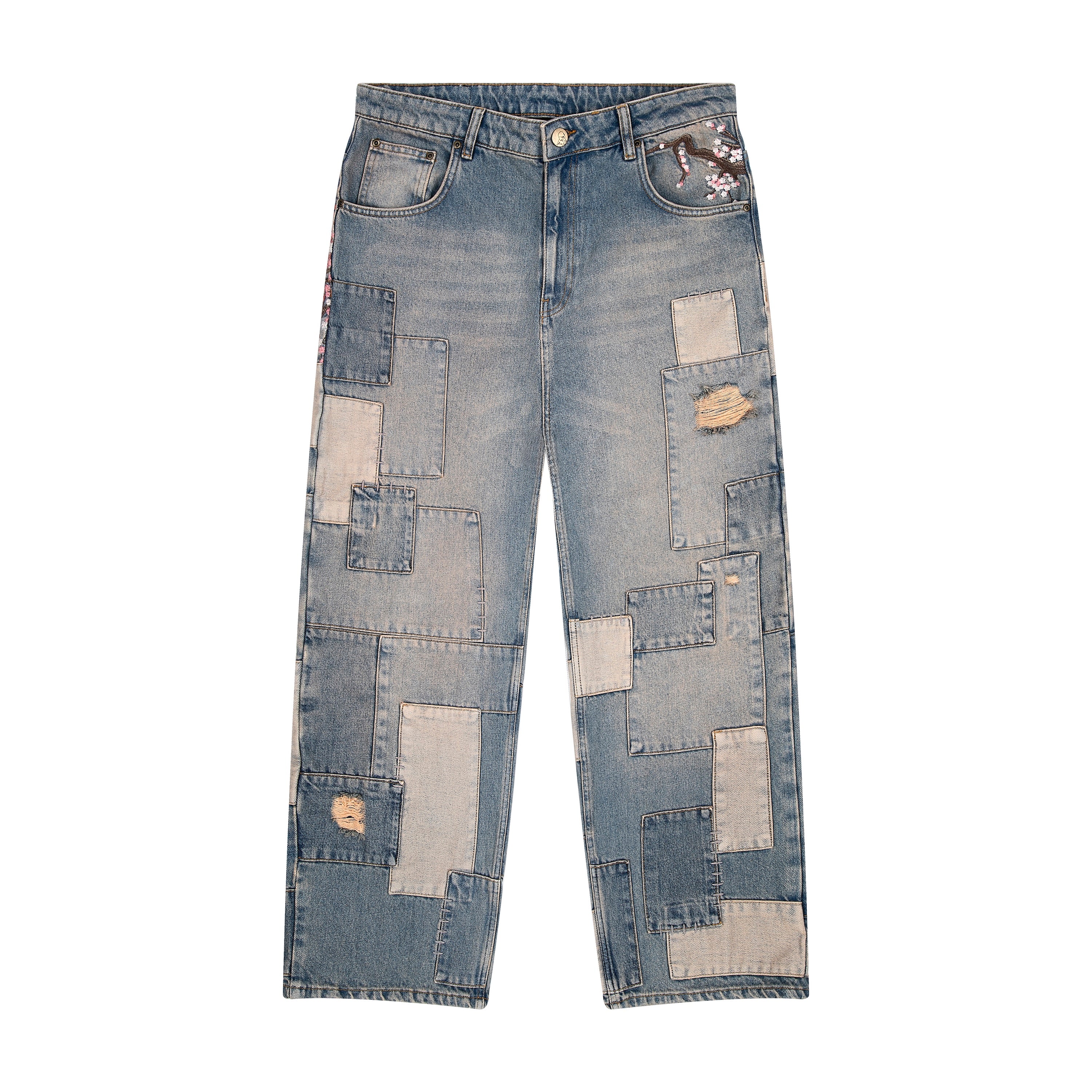 "blossom v2" patchwork Denim light blue - Image 2