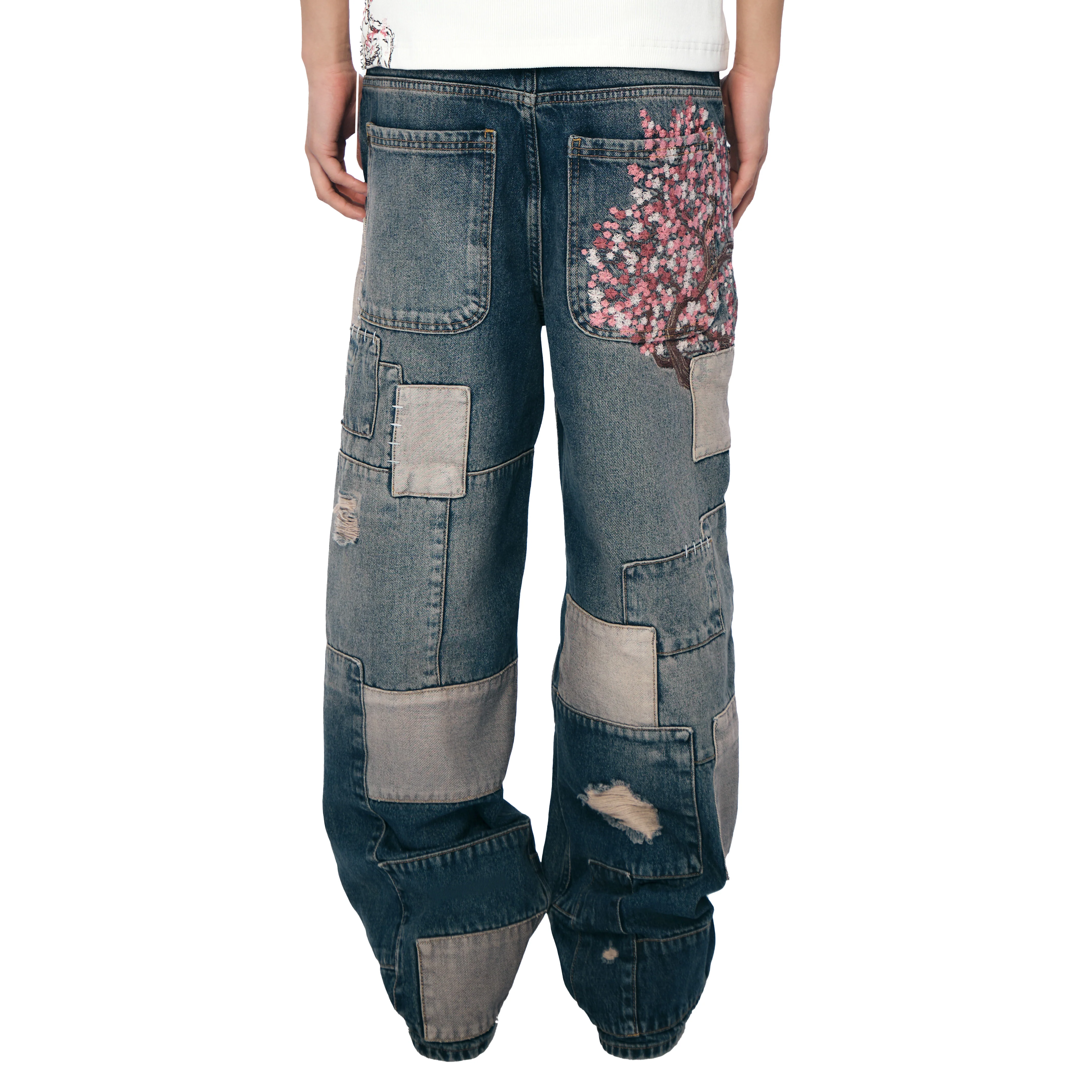 "blossom v2" patchwork washed Denim - Image 11