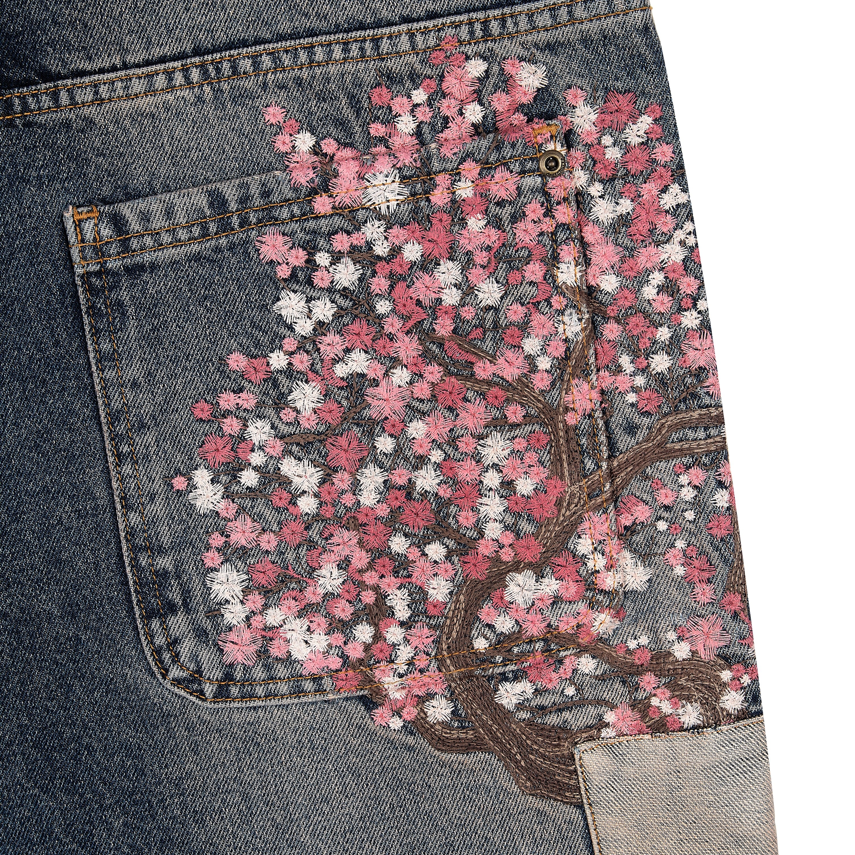 "blossom v2" patchwork washed Denim - Image 7