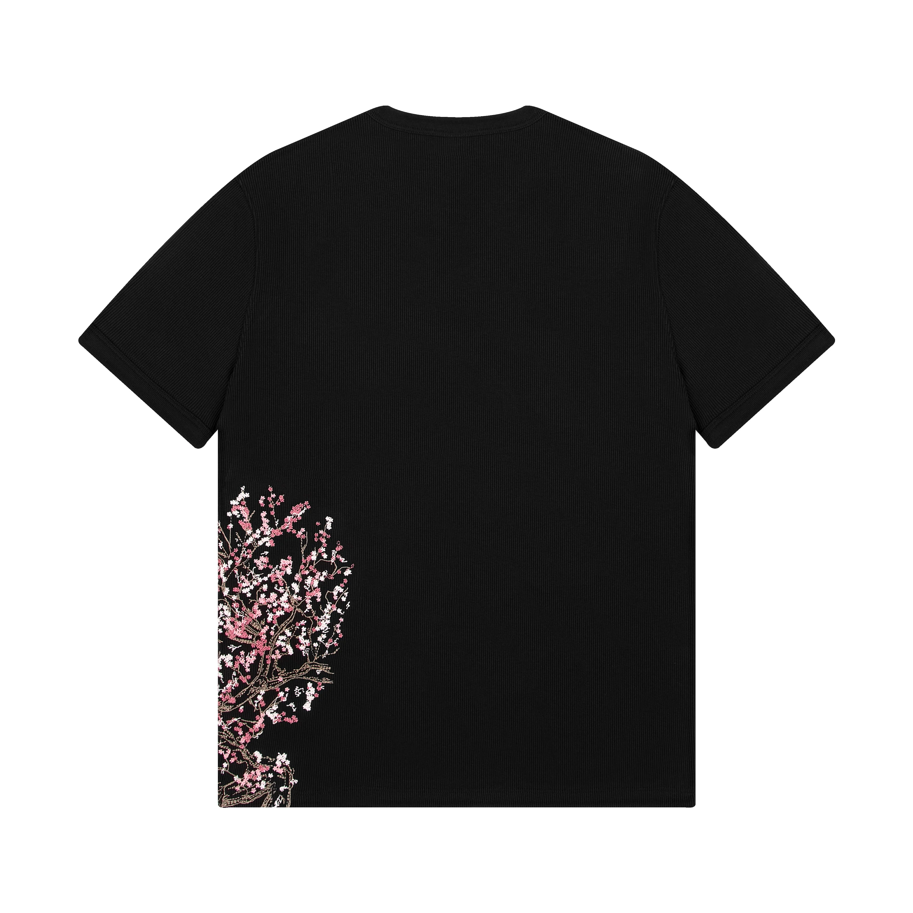 "blossom v3" ribbed T Shirt black - Image 2