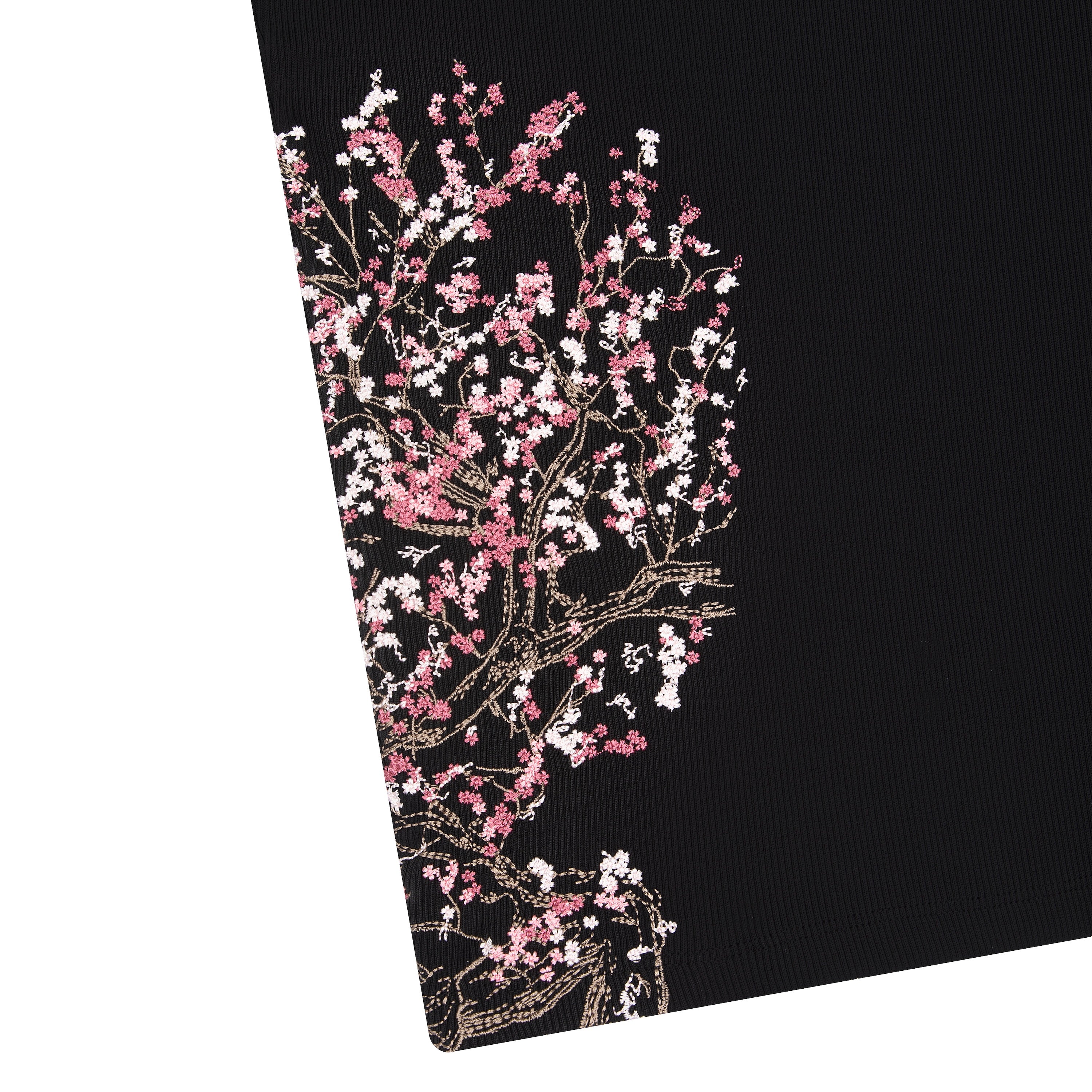 "blossom v3" ribbed T Shirt black - Image 5