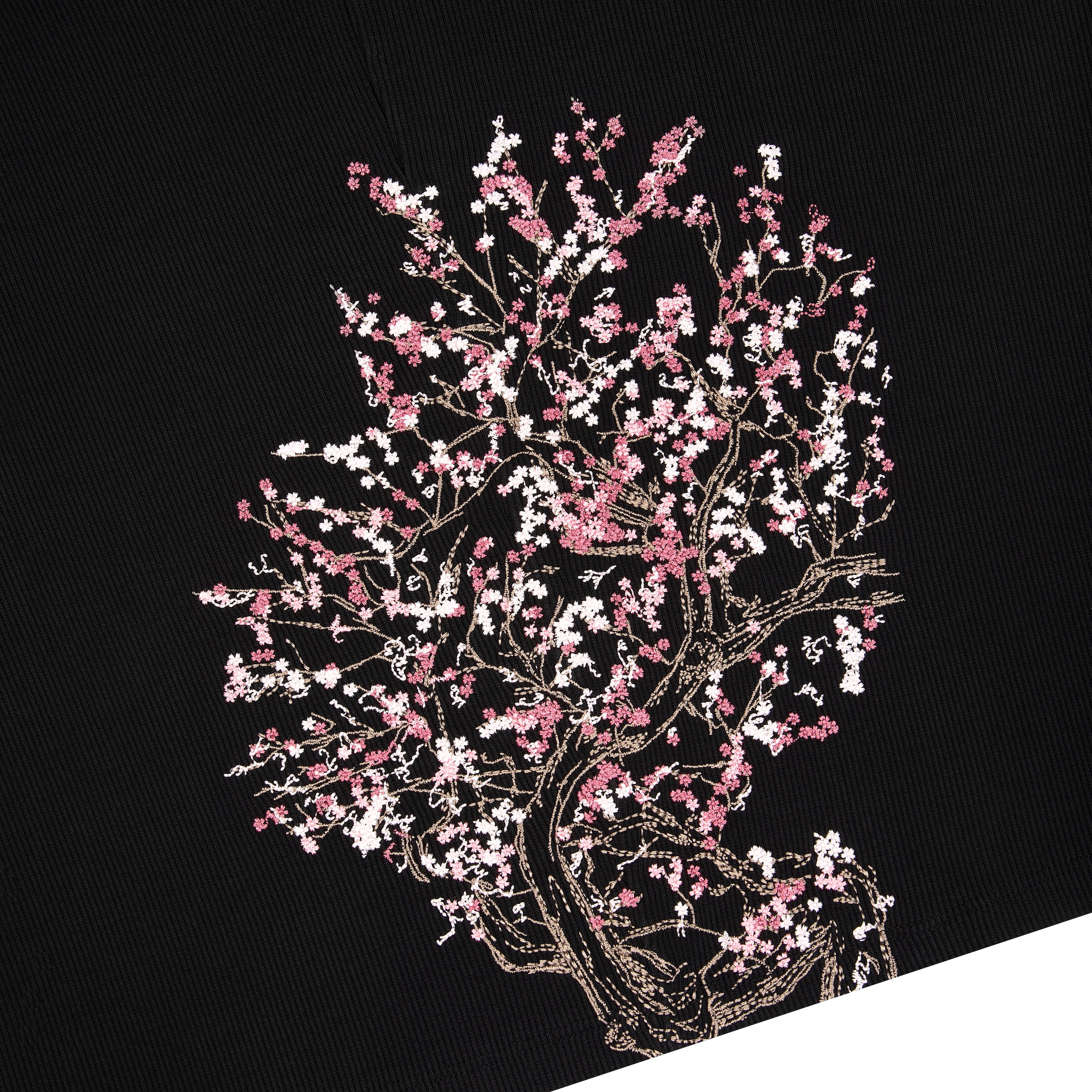 "blossom v3" ribbed T Shirt black - Image 6