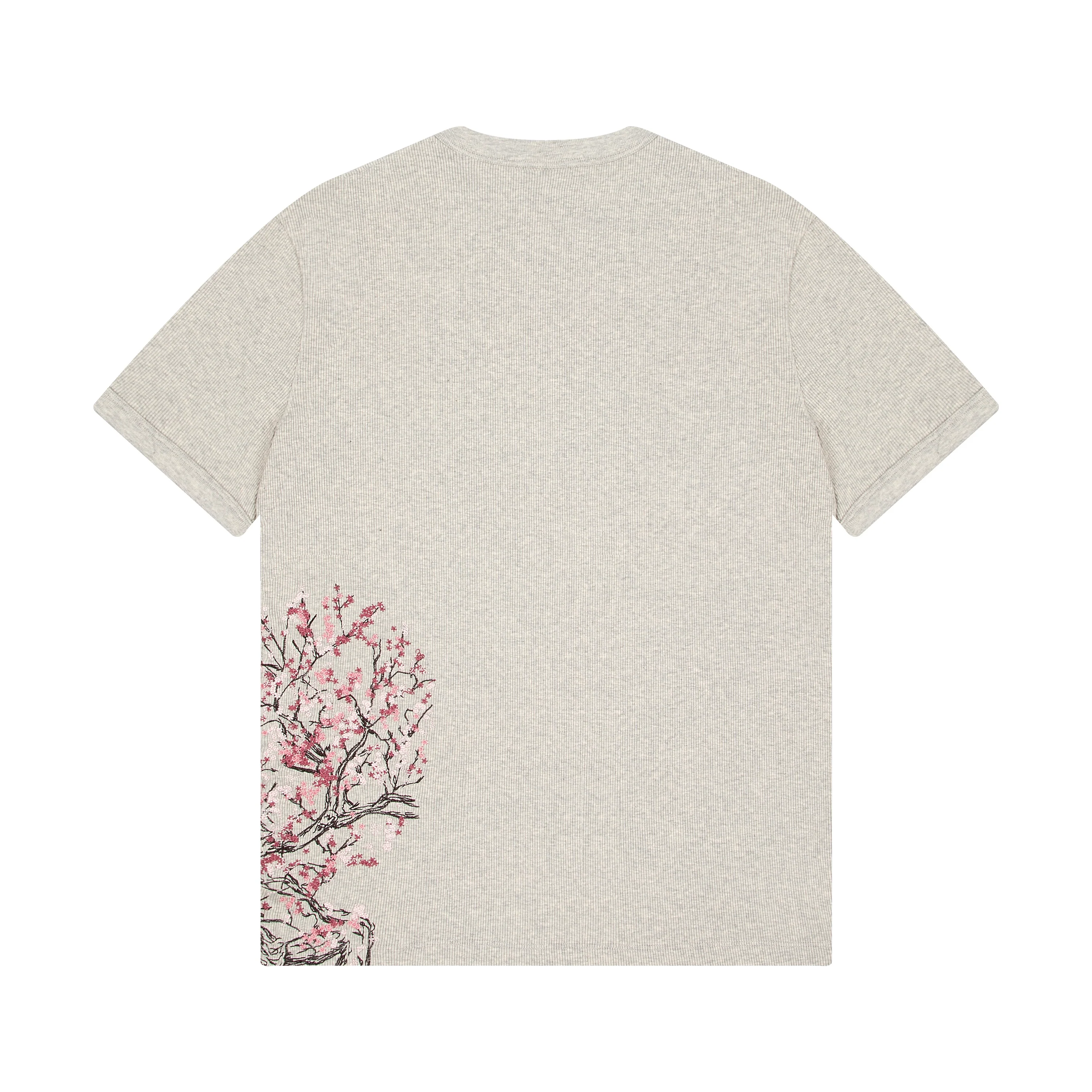 "blossom v3" ribbed T Shirt grey - Image 2