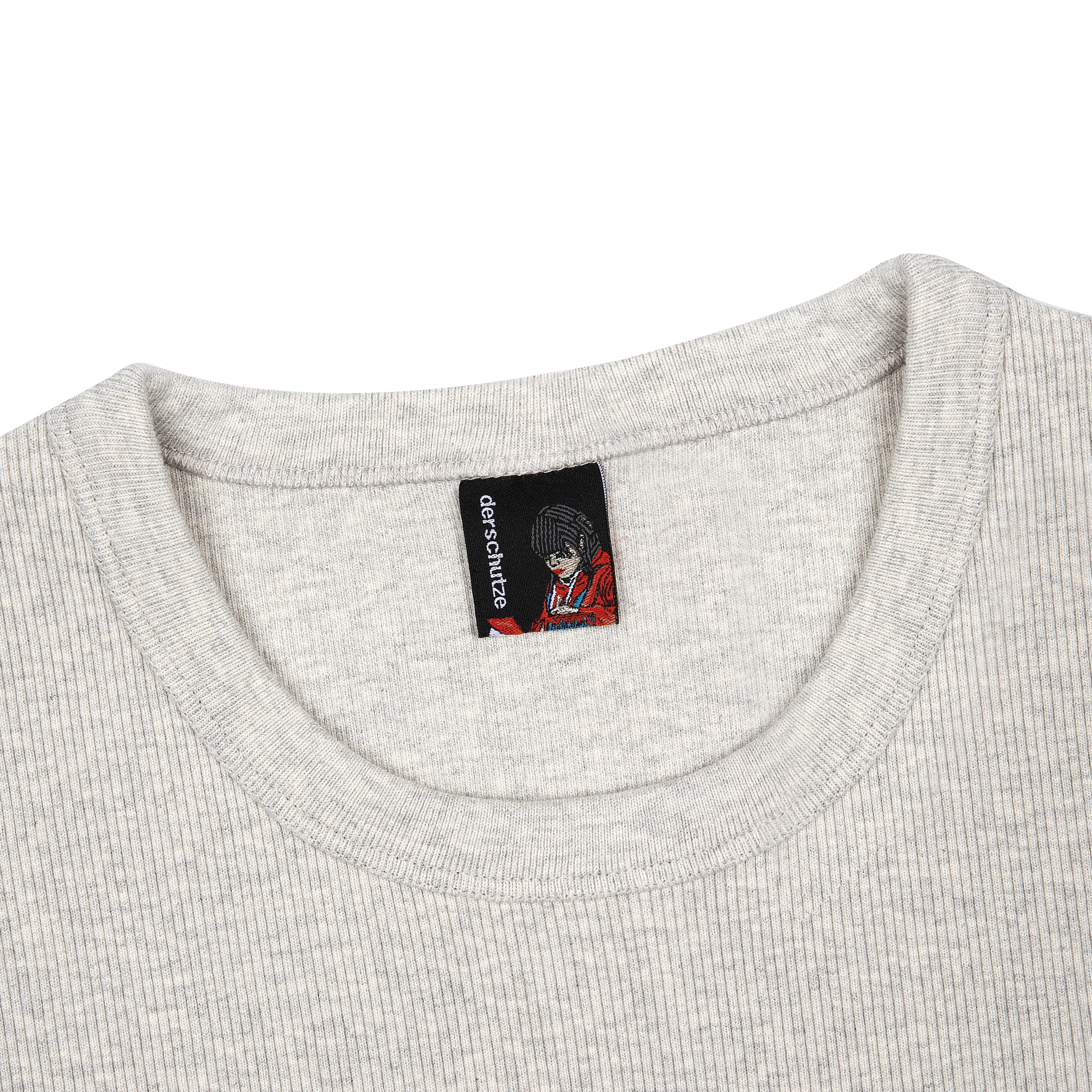 "blossom v3" ribbed T Shirt grey - Image 3