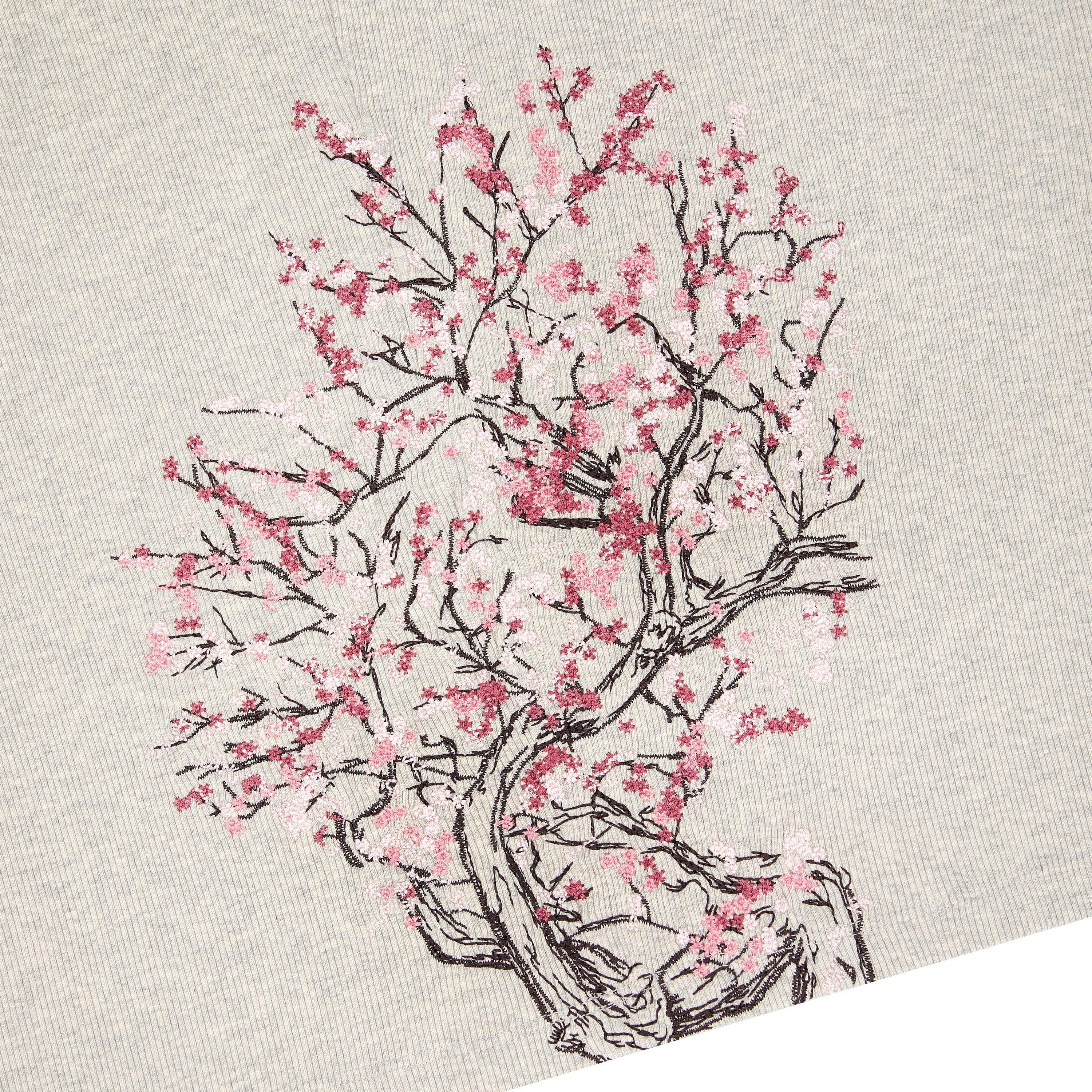 "blossom v3" ribbed T Shirt grey - Image 6