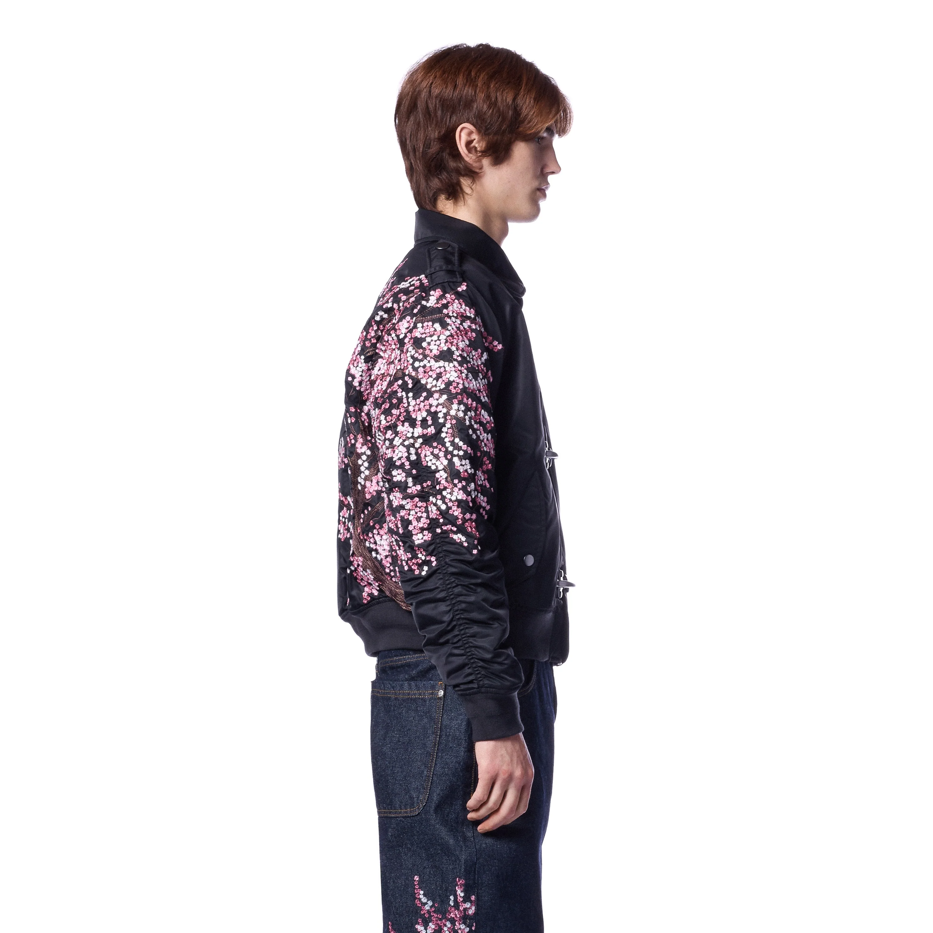 "blossom v3" bomber Jacket black - Image 15