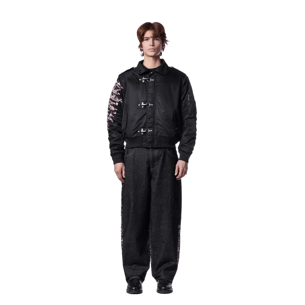 "blossom v3" bomber Jacket black - Image 16