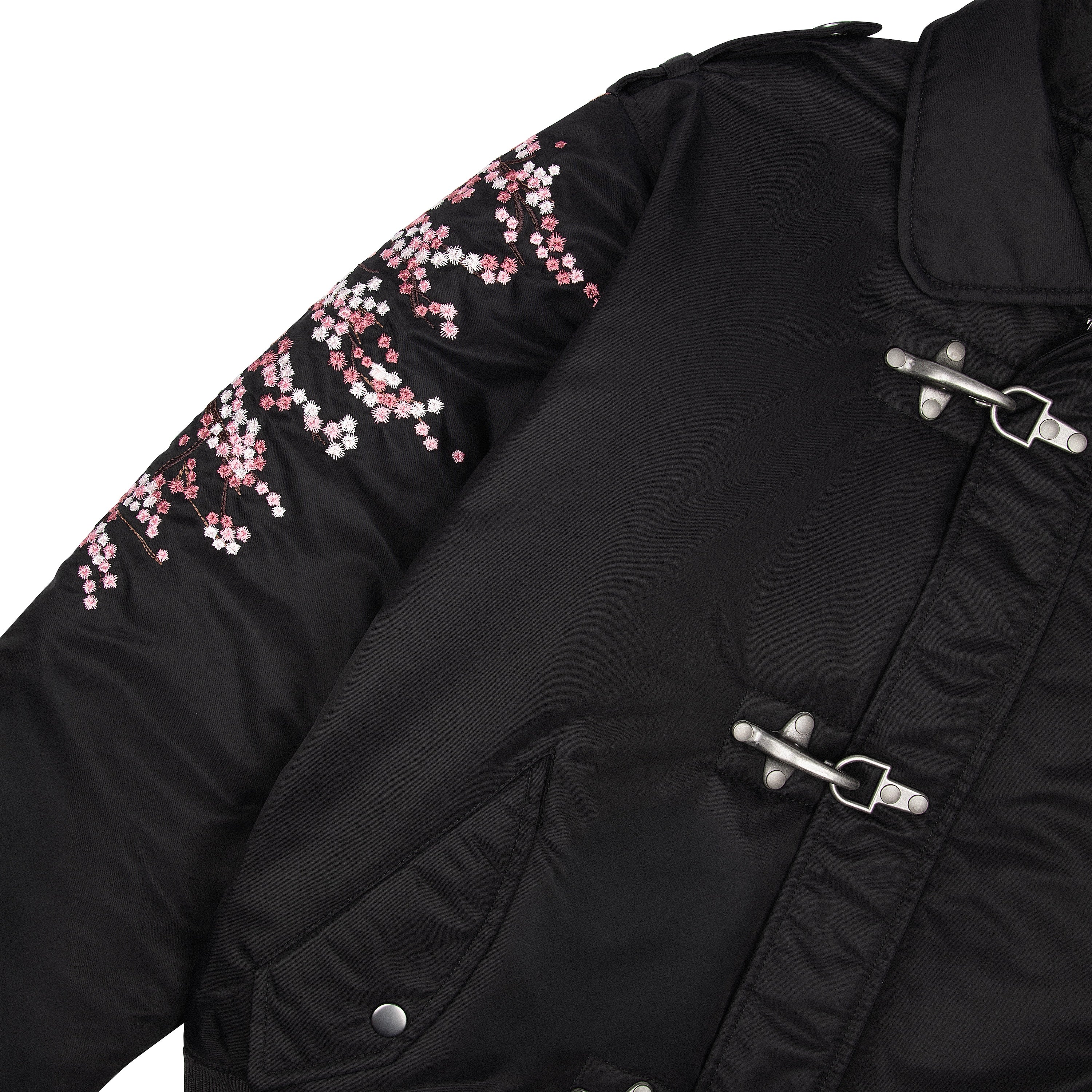 "blossom v3" bomber Jacket black - Image 5