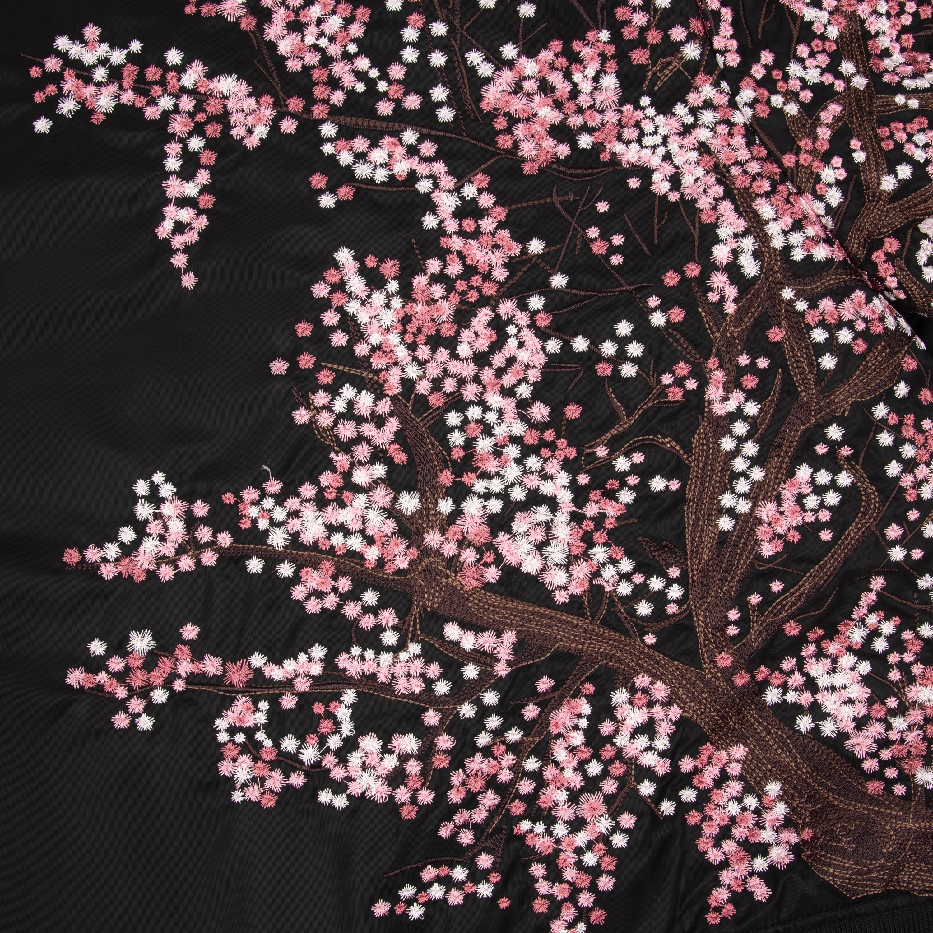 "blossom v3" bomber Jacket black - Image 9