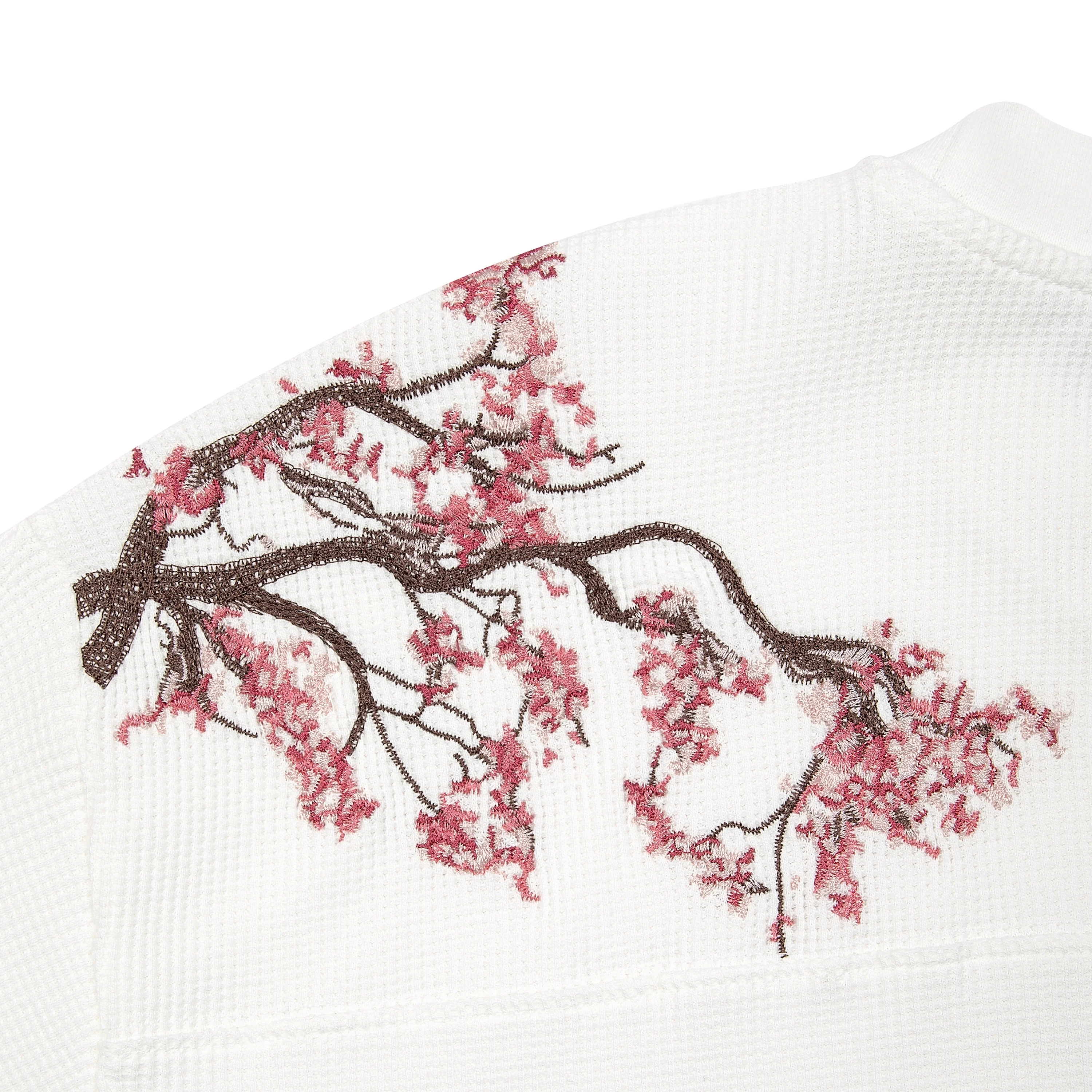 "blossom" waffle Longsleeve white - Image 3