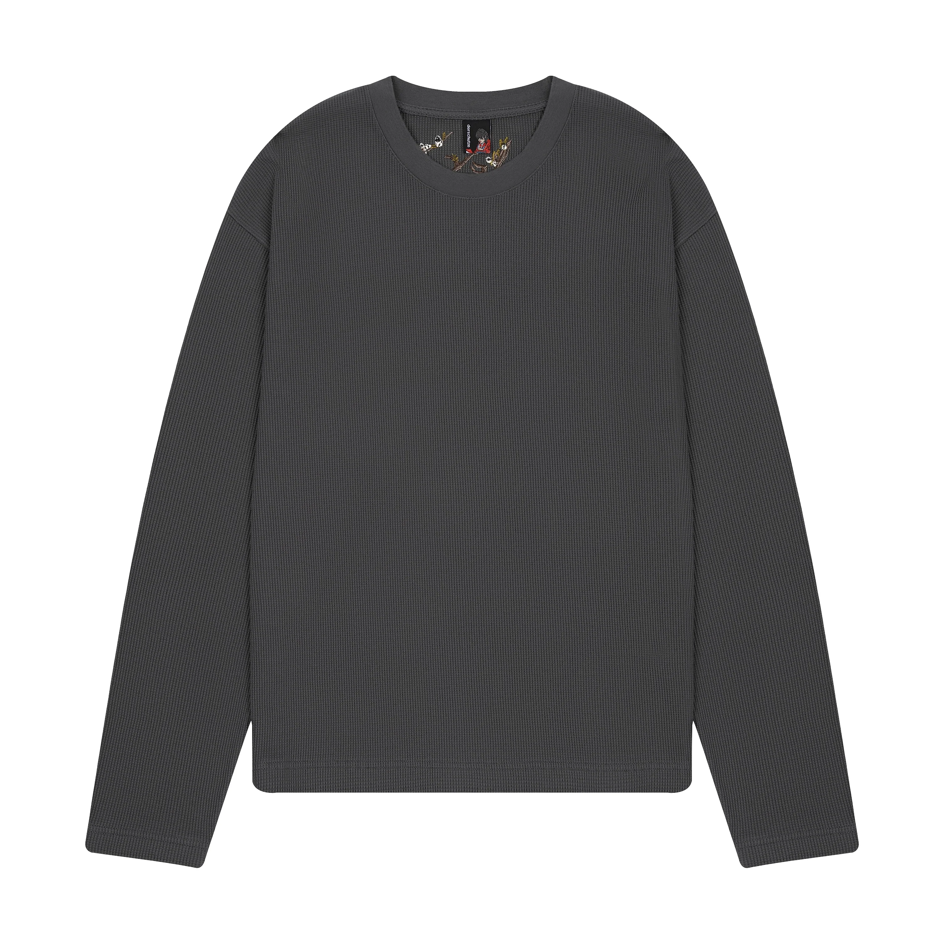 "blossom" waffle Longsleeve anthracite - Image 2