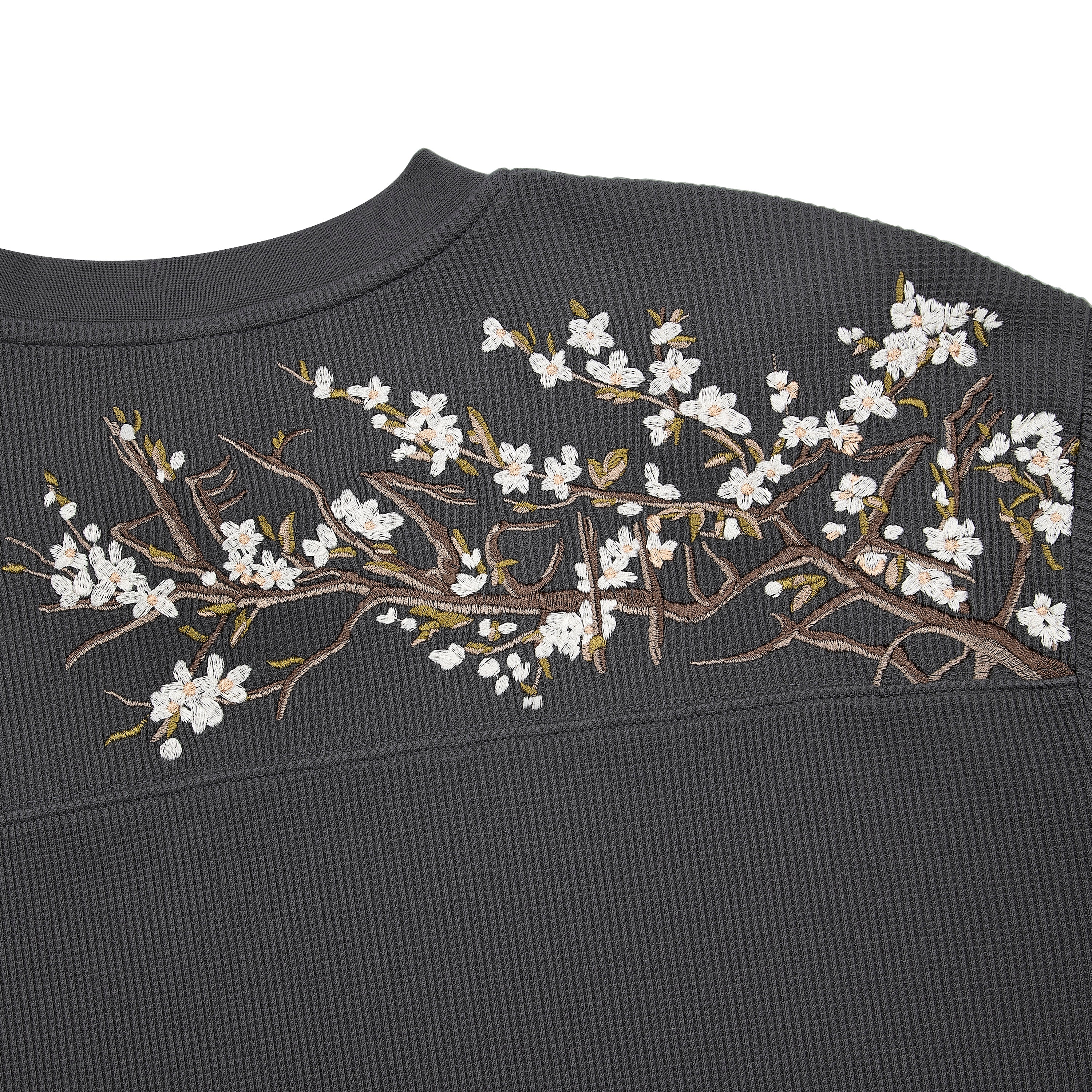 "blossom" waffle Longsleeve anthracite - Image 3