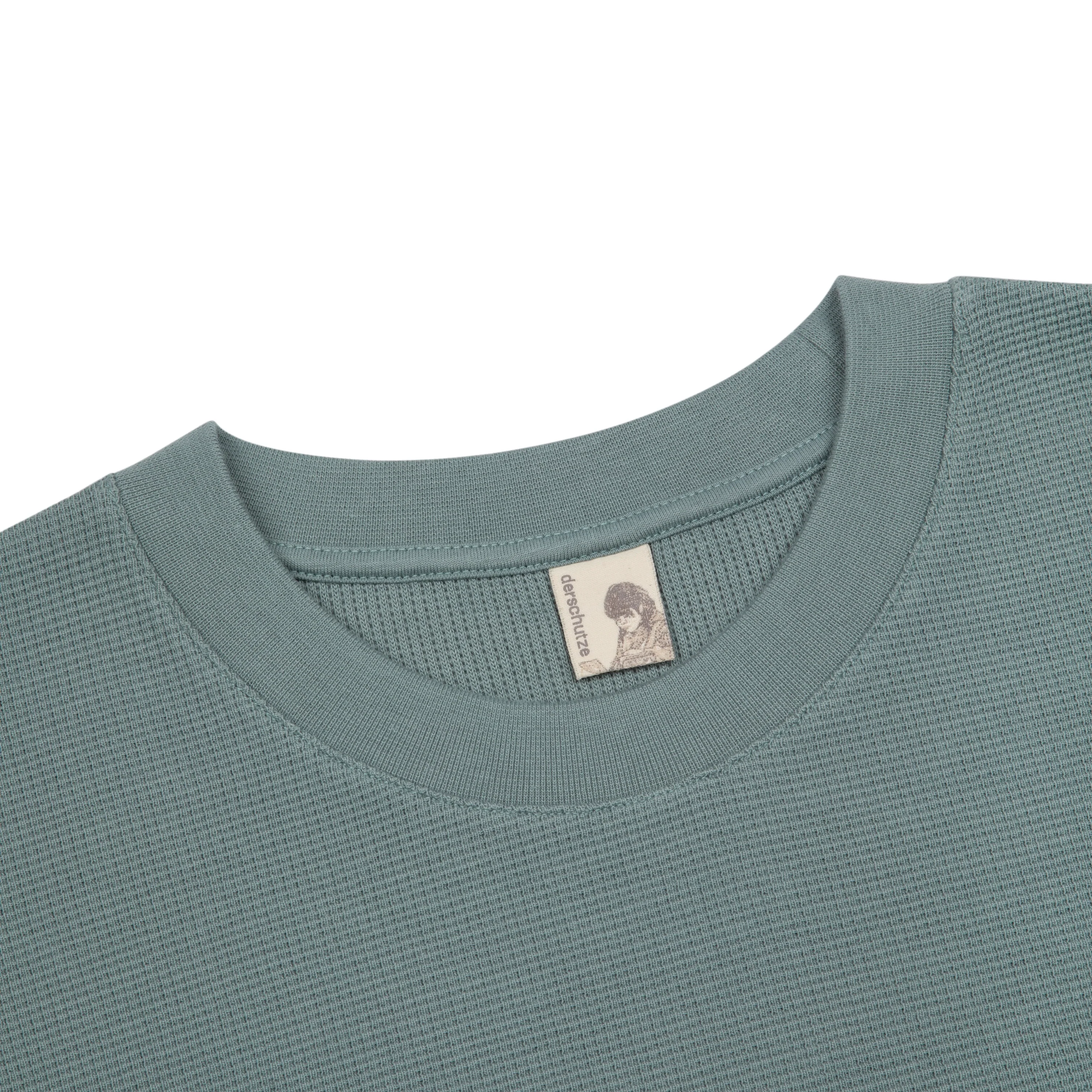 "blossom" waffle Longsleeve blue - Image 3