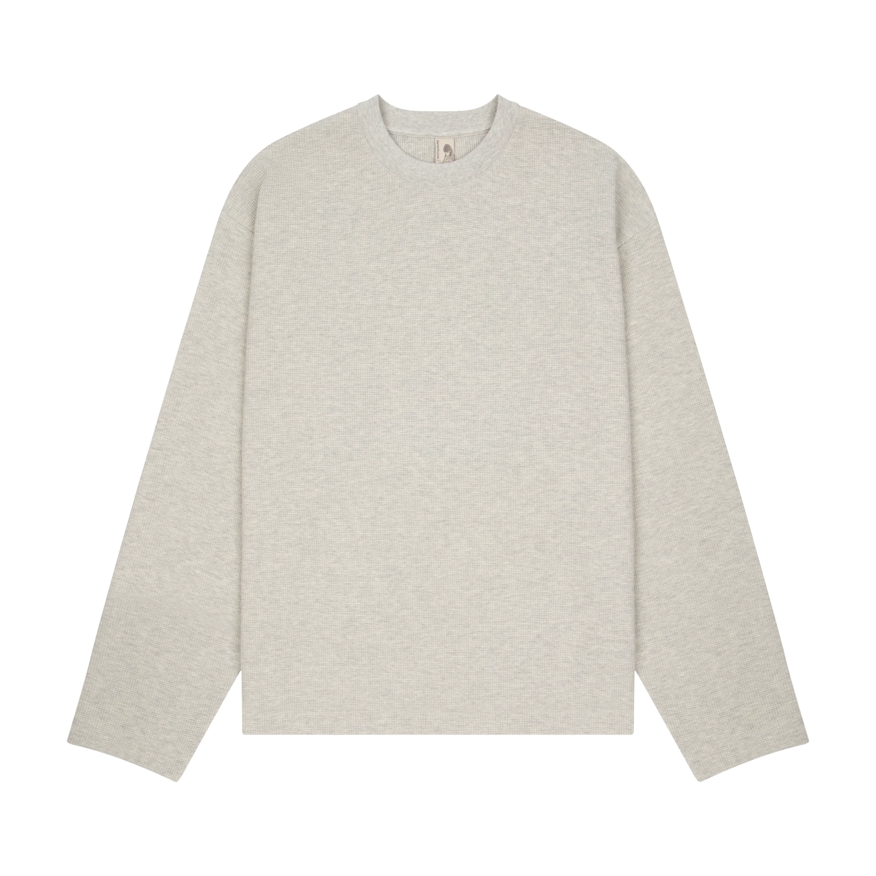 "blossom" waffle Longsleeve grey melange - Image 2