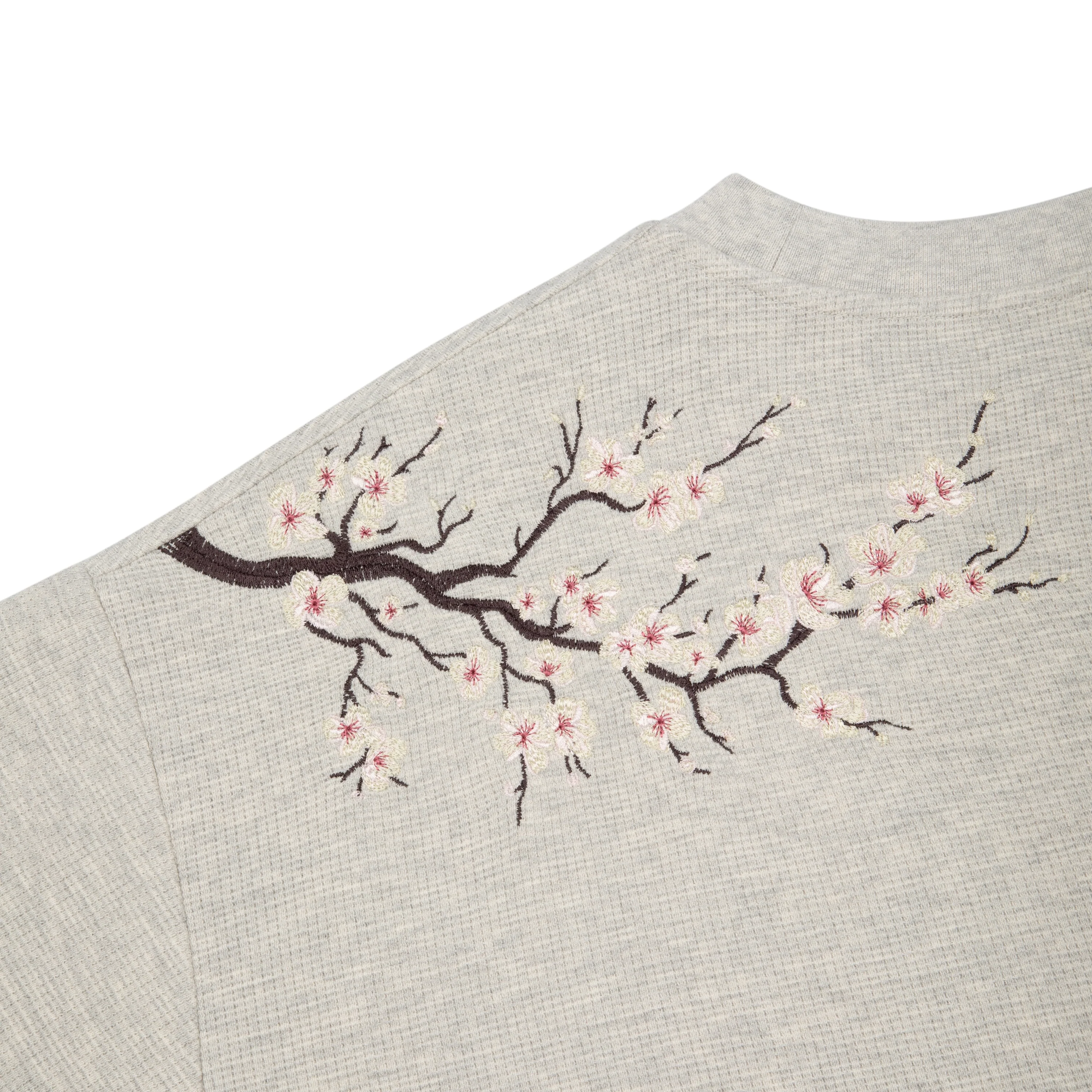 "blossom" waffle Longsleeve grey melange - Image 4