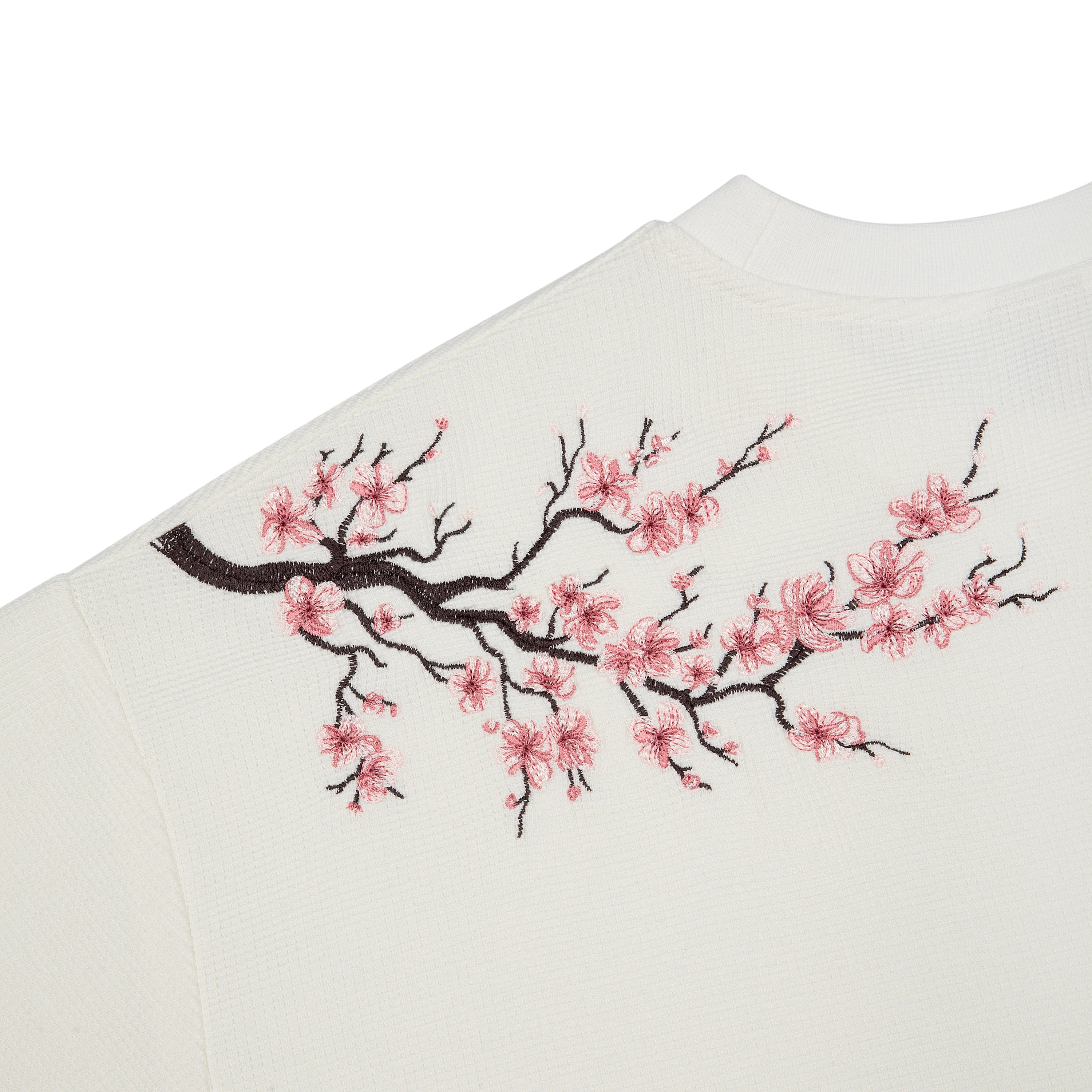 "blossom" waffle Longsleeve off white - Image 4