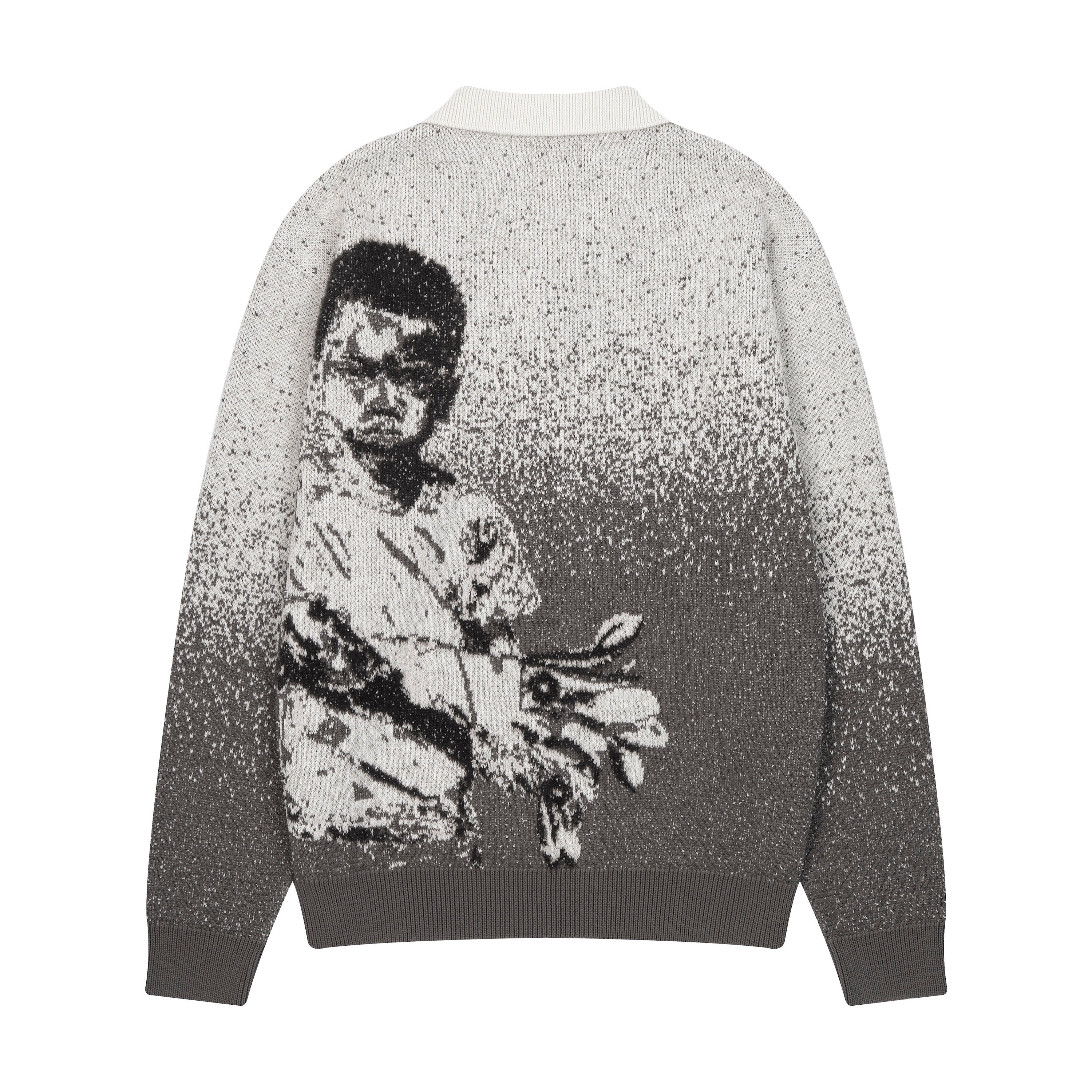 "bouqet" Knit grey
