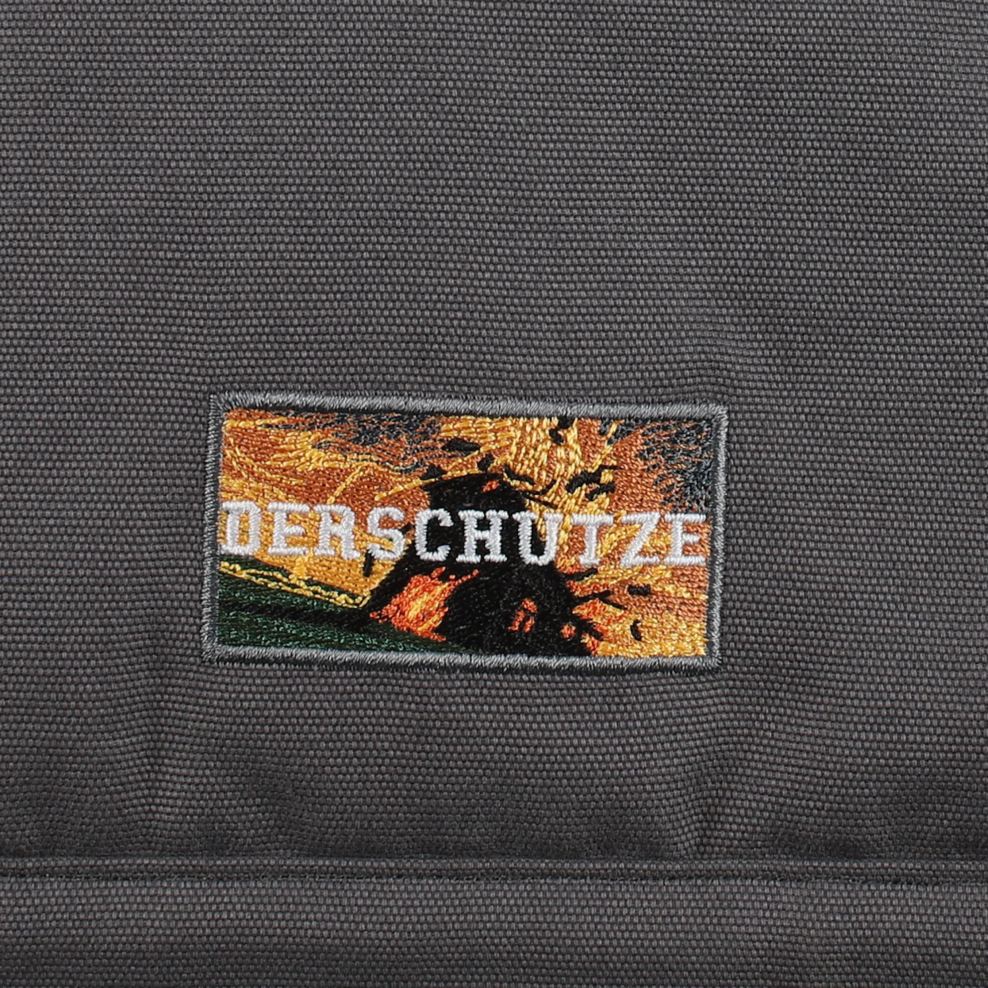 "burning house" workwear jacket grey - Image 3