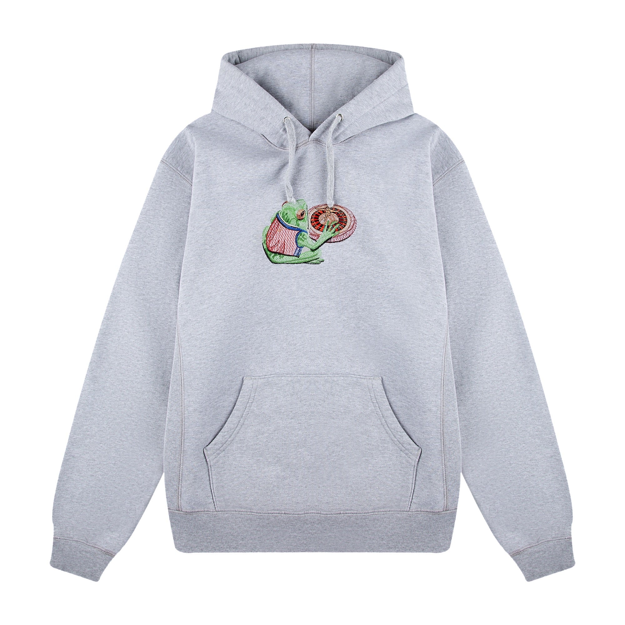 "casino frog" Hoodie grey melange