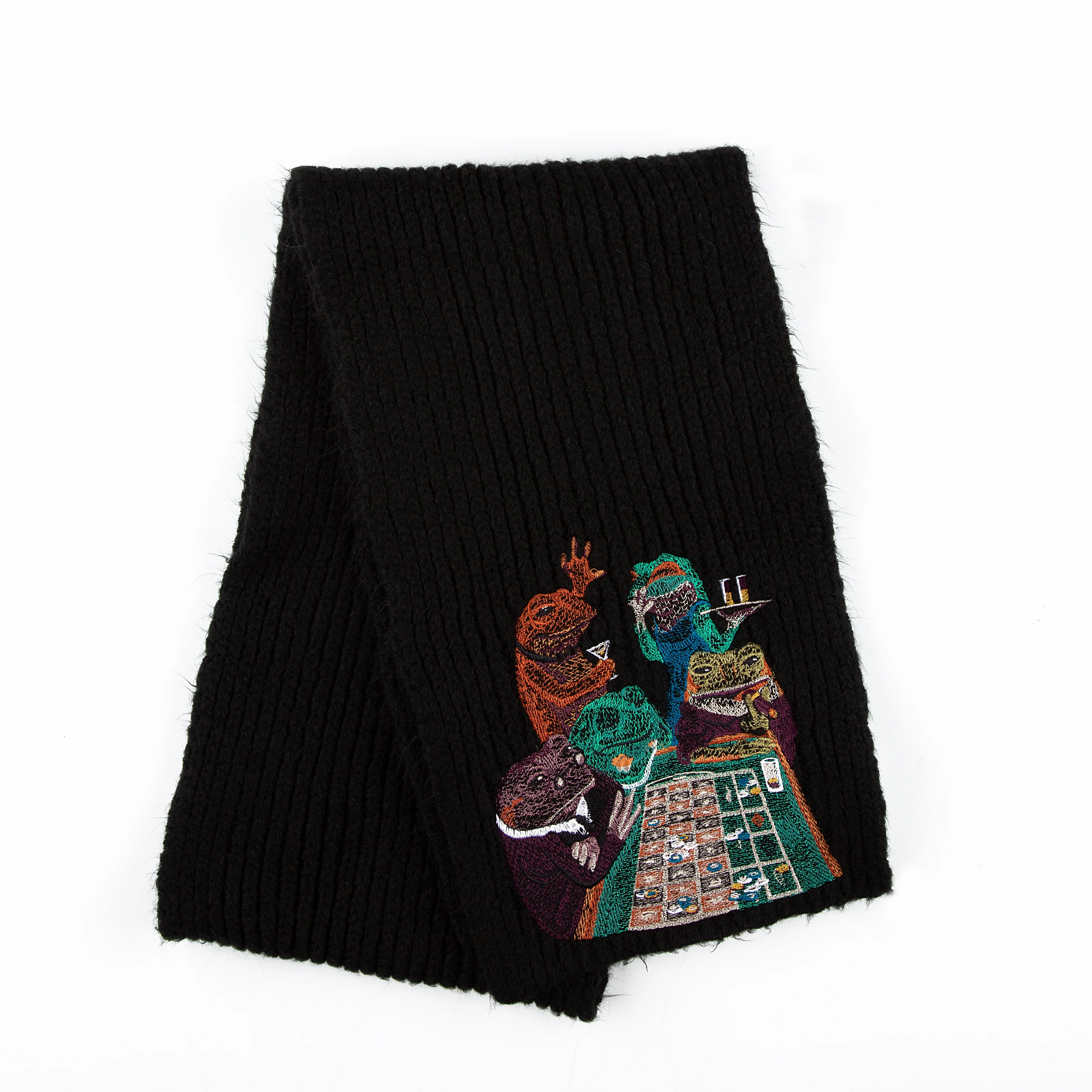 "casino frog" Beanie & Scarf set - Image 6