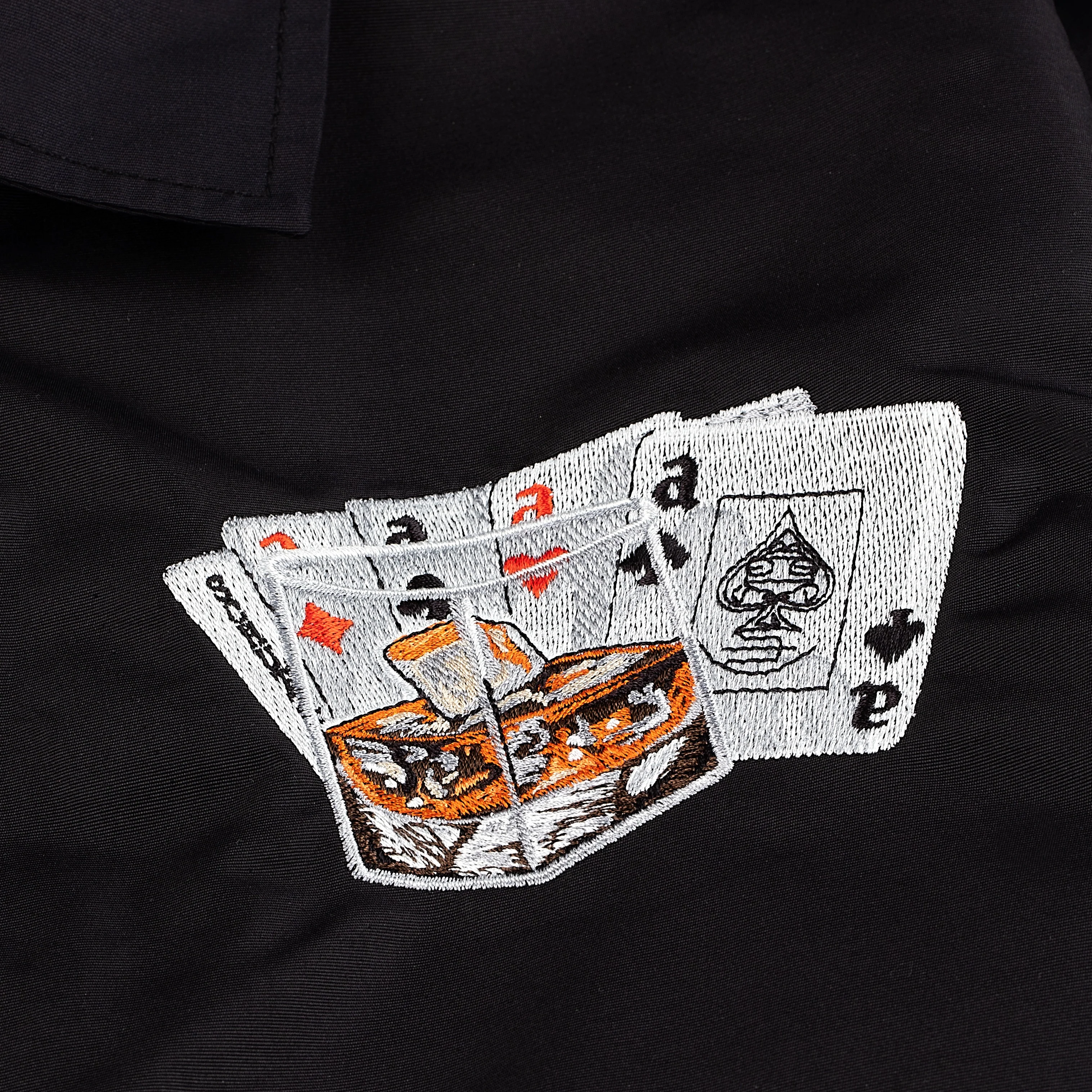"casino frogs" coach Jacket black - Image 3