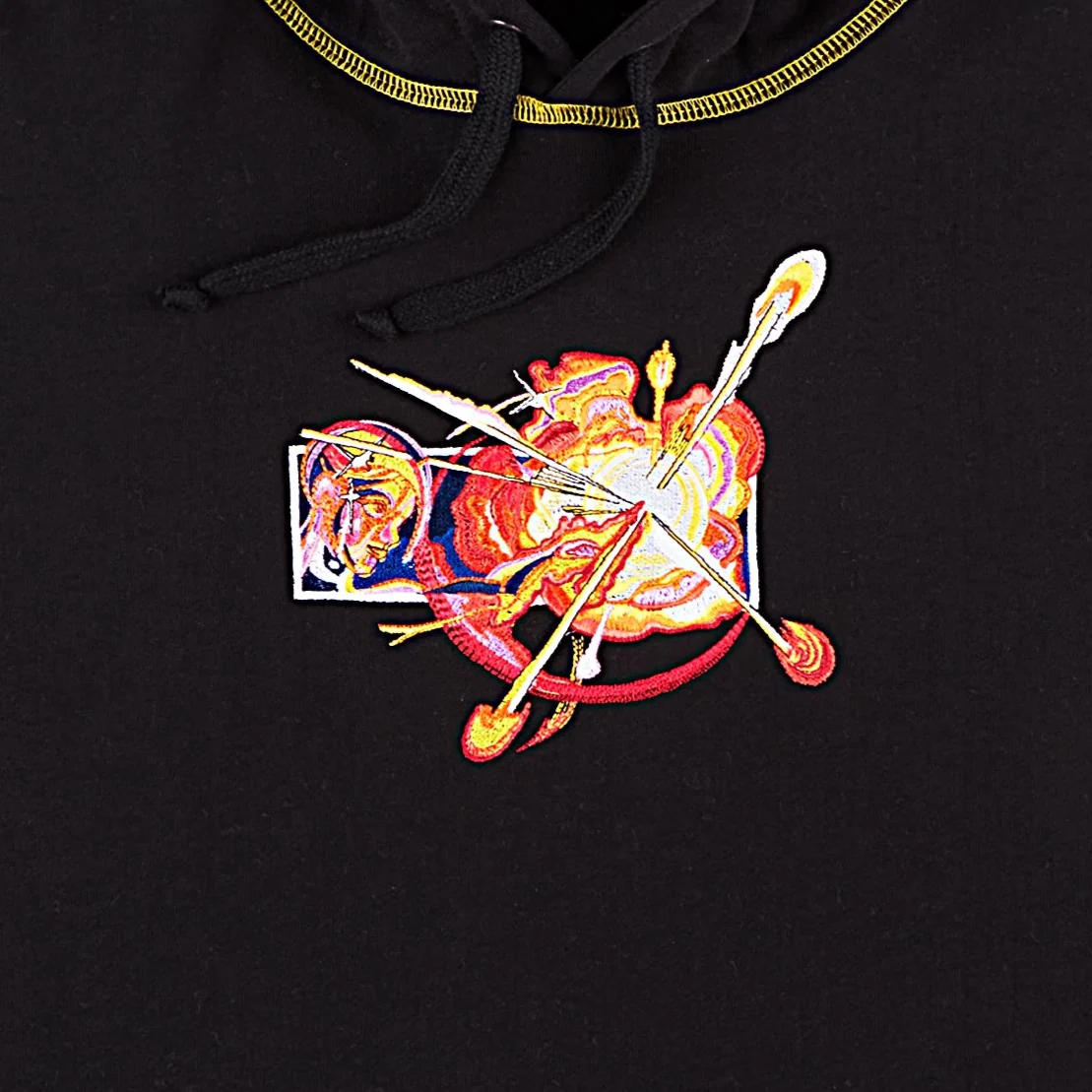 "cosmic love" Hoodie black - Image 2