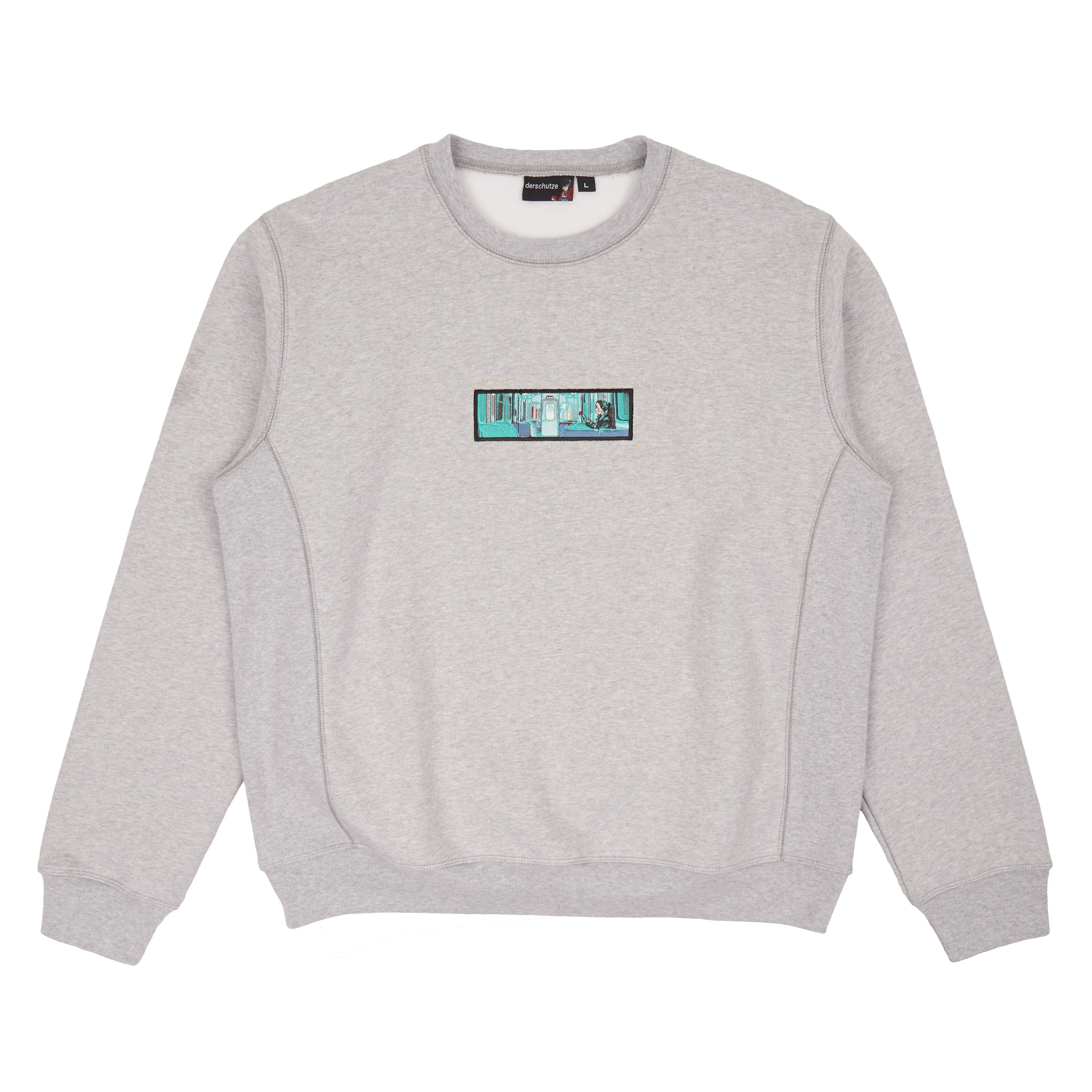 "covid-19" crewneck grey melange
