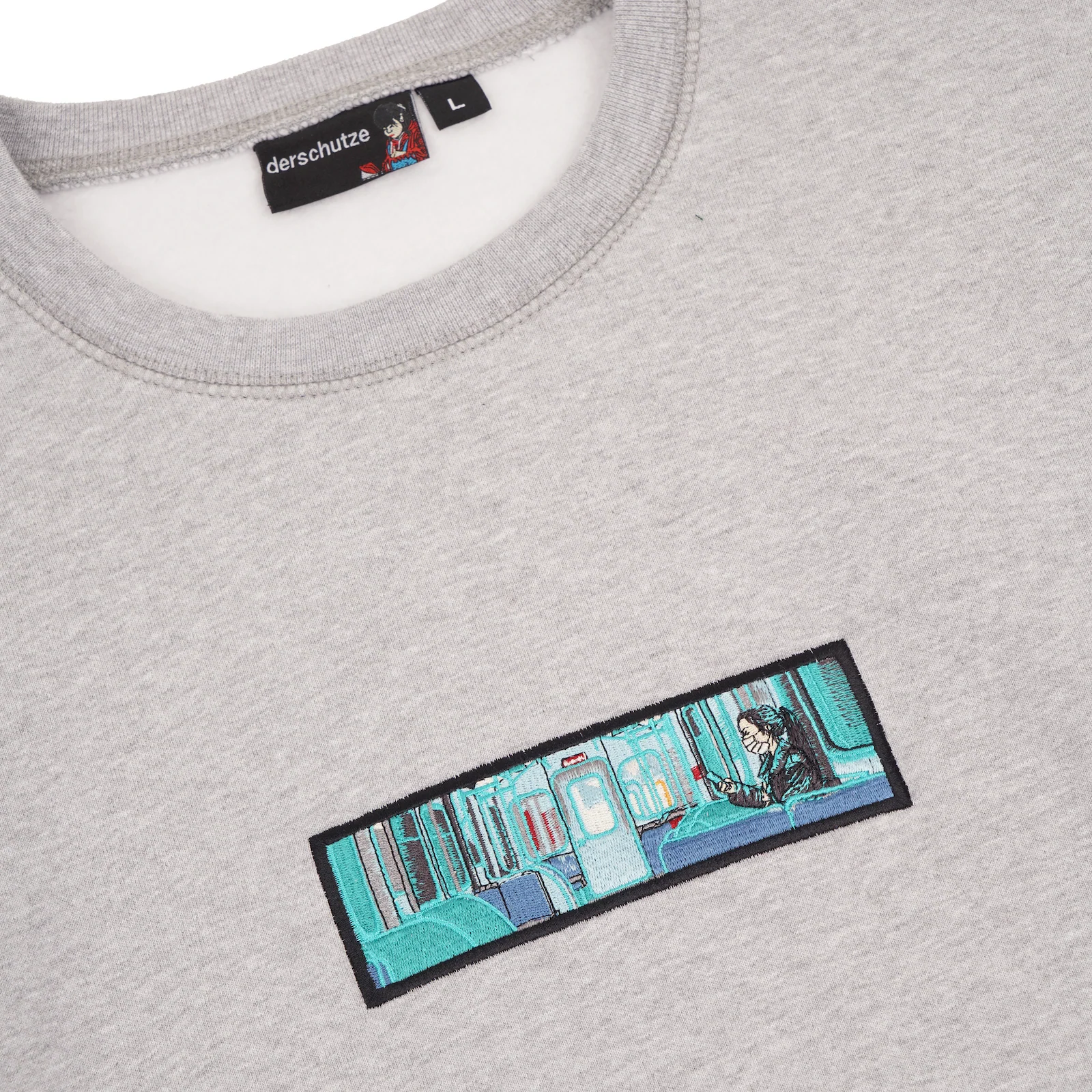 "covid-19" crewneck grey melange - Image 2