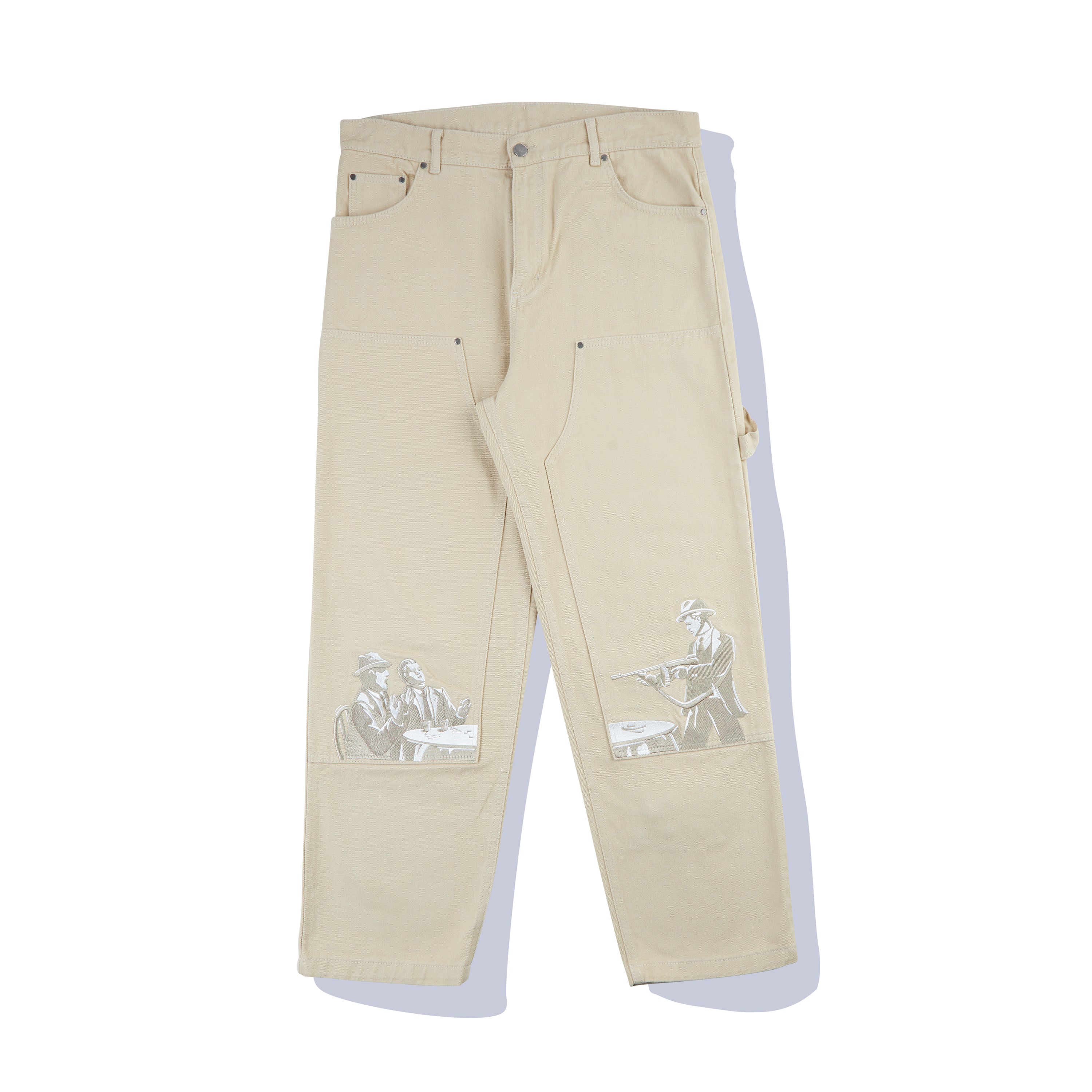 "derpate" carpenter Pants beige
