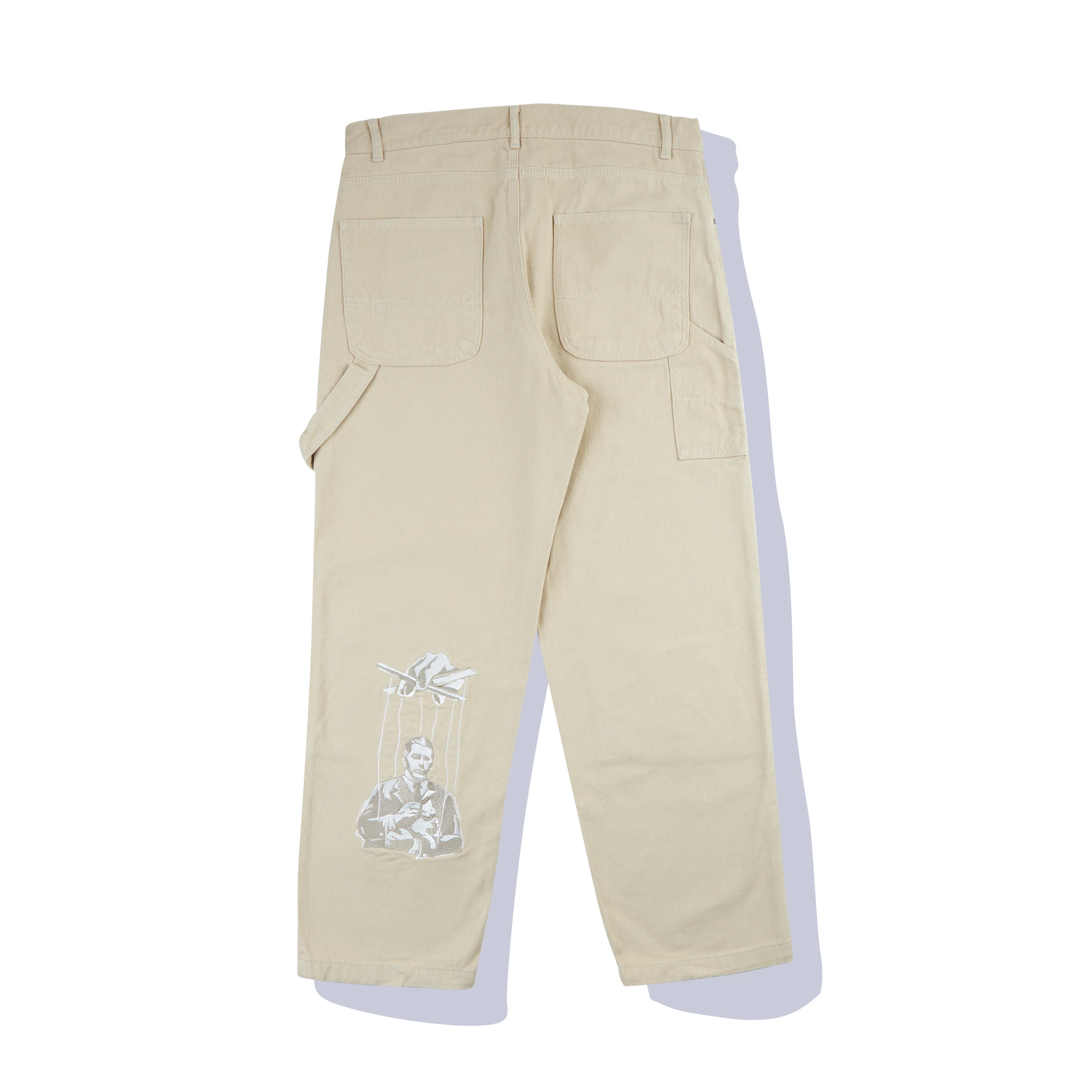 "derpate" carpenter Pants beige - Image 2