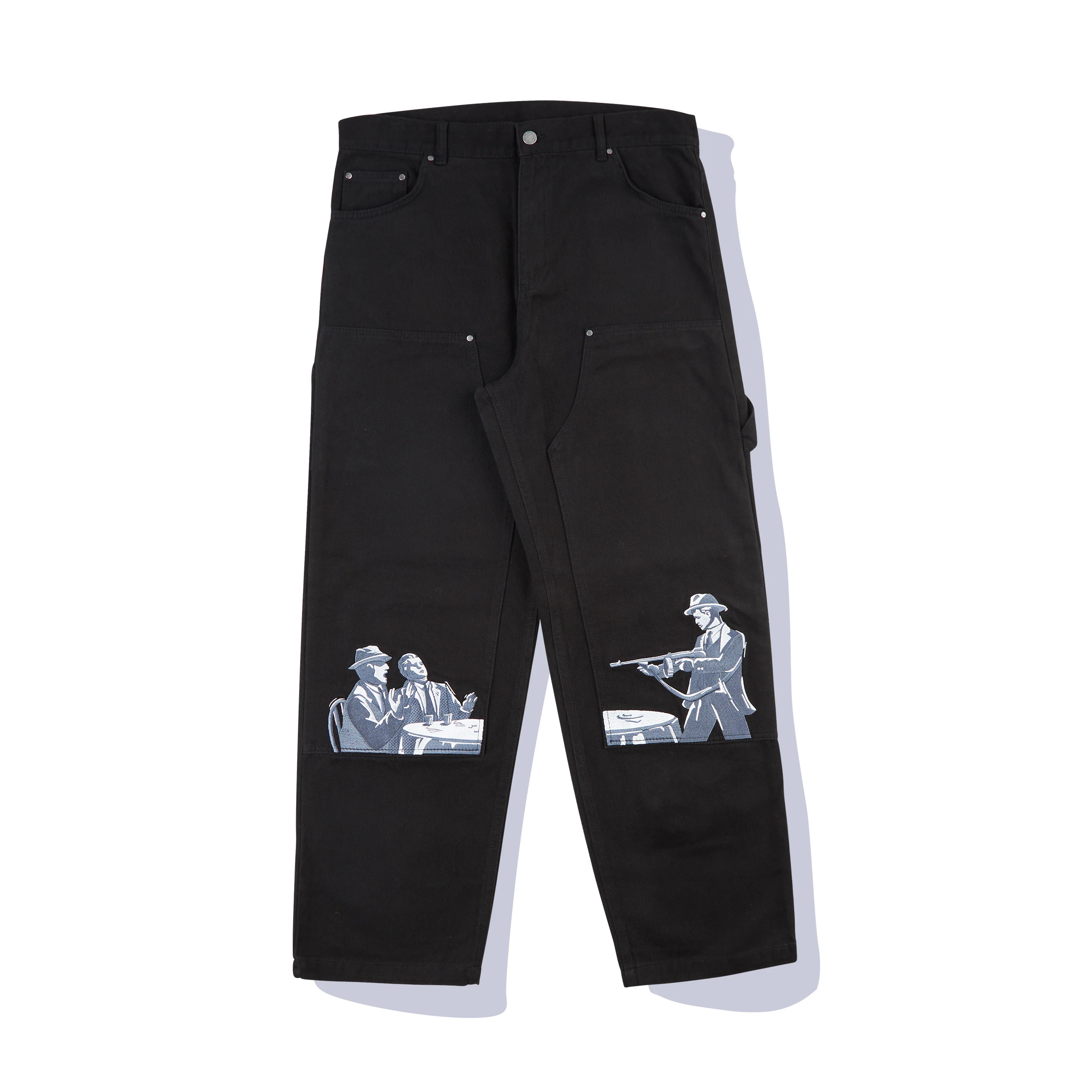 "derpate" carpenter Pants black