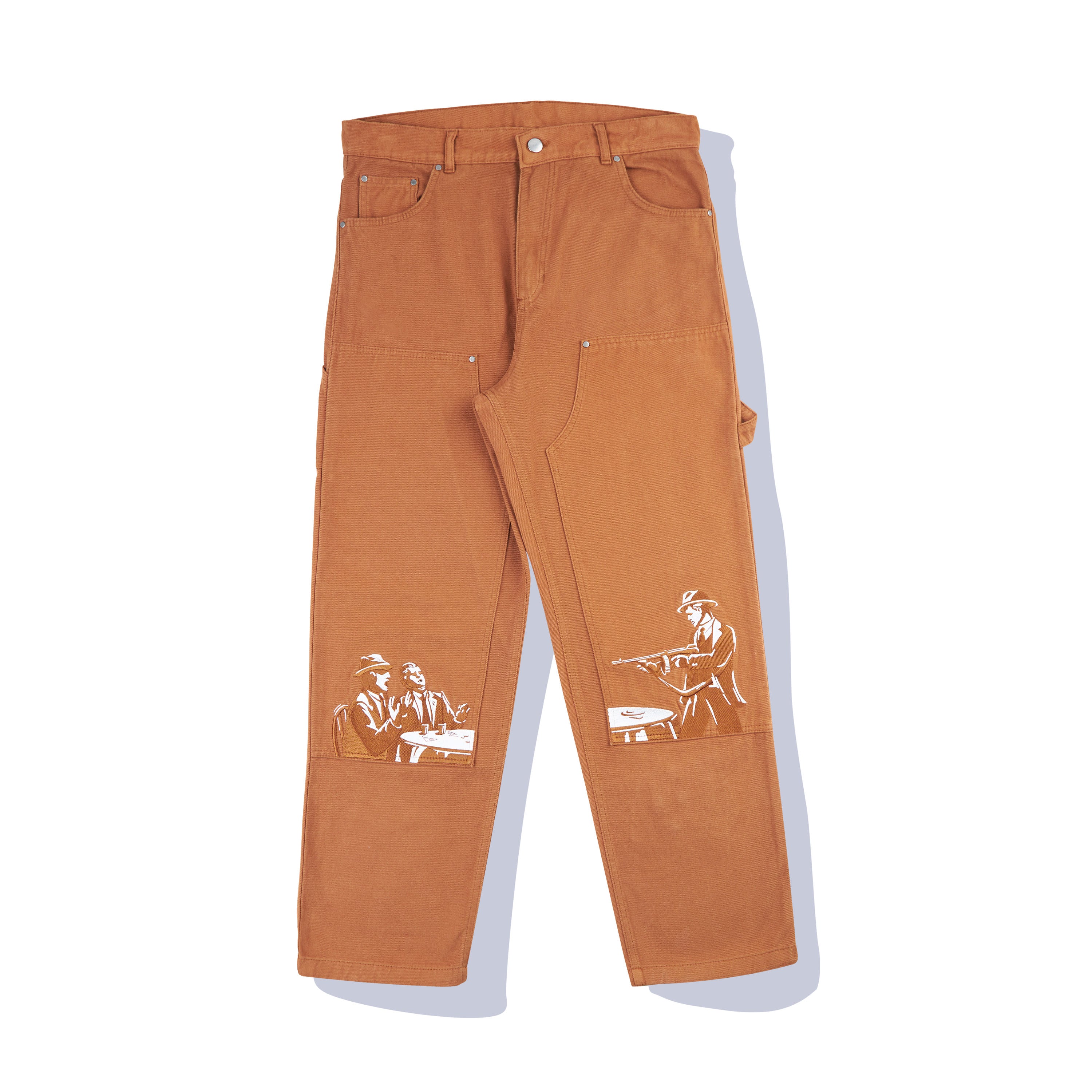 "derpate" carpenter Pants brown