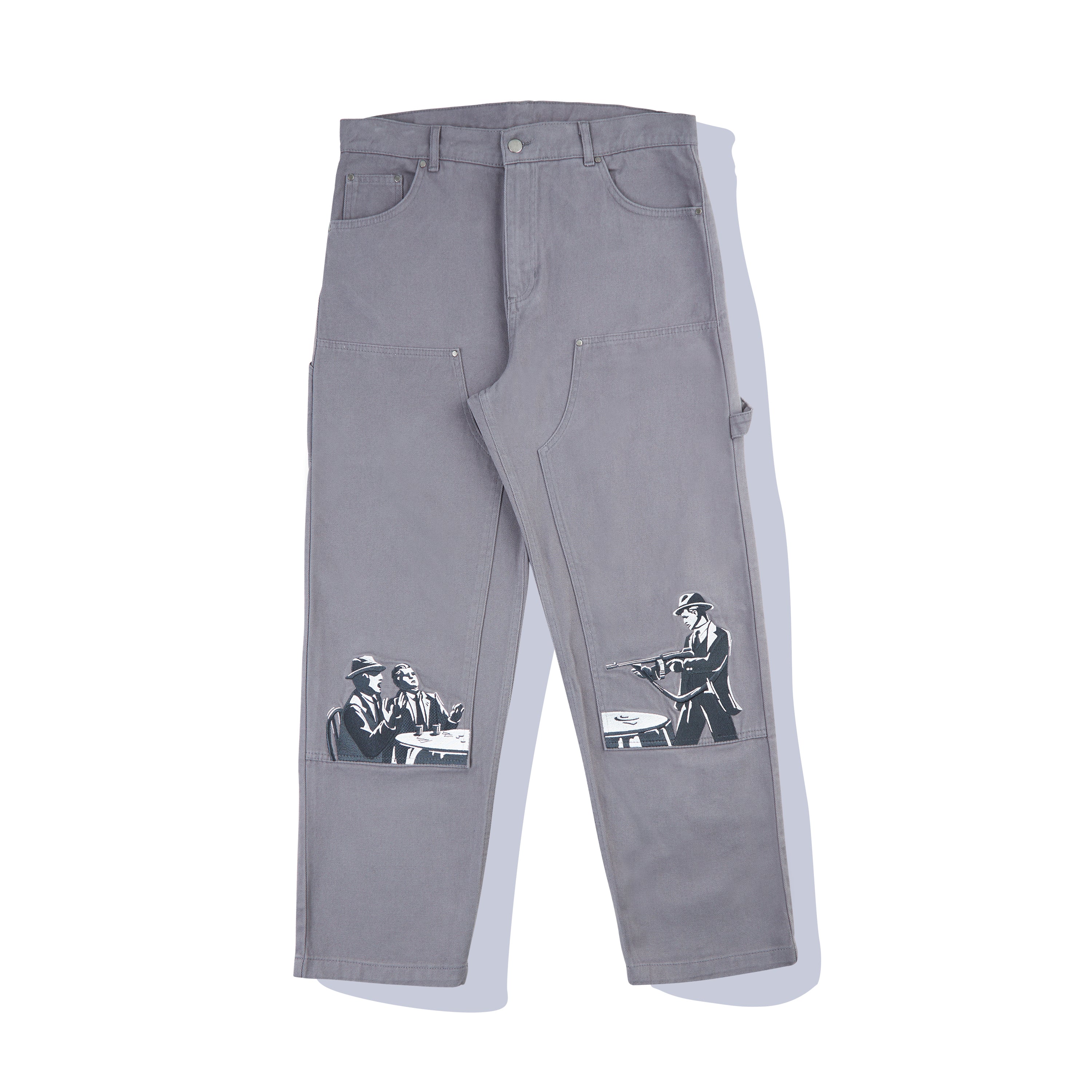 "derpate" carpenter Pants grey