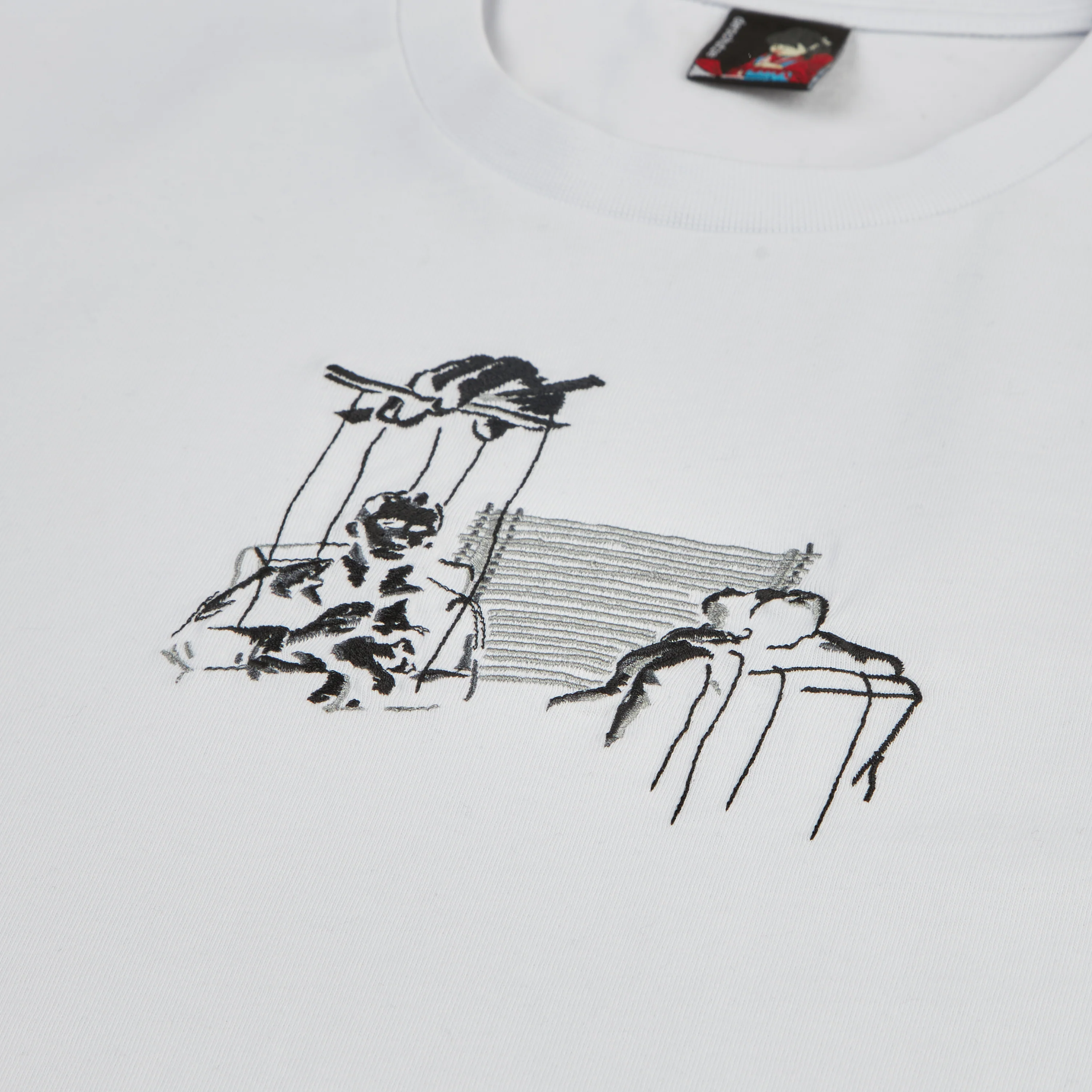 "derpate" T-Shirt washed white - Image 2