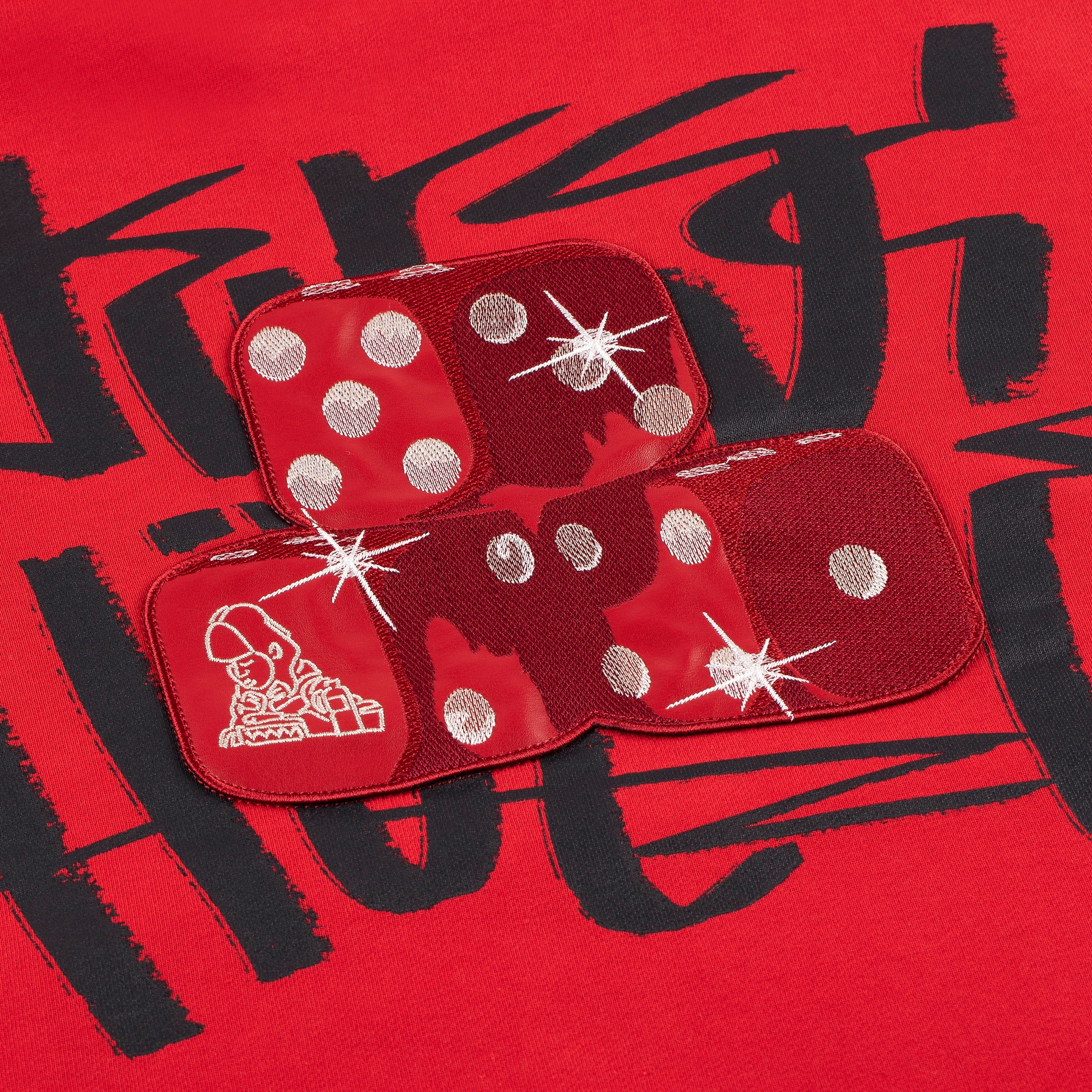 "dice" Hoodie red - Image 4