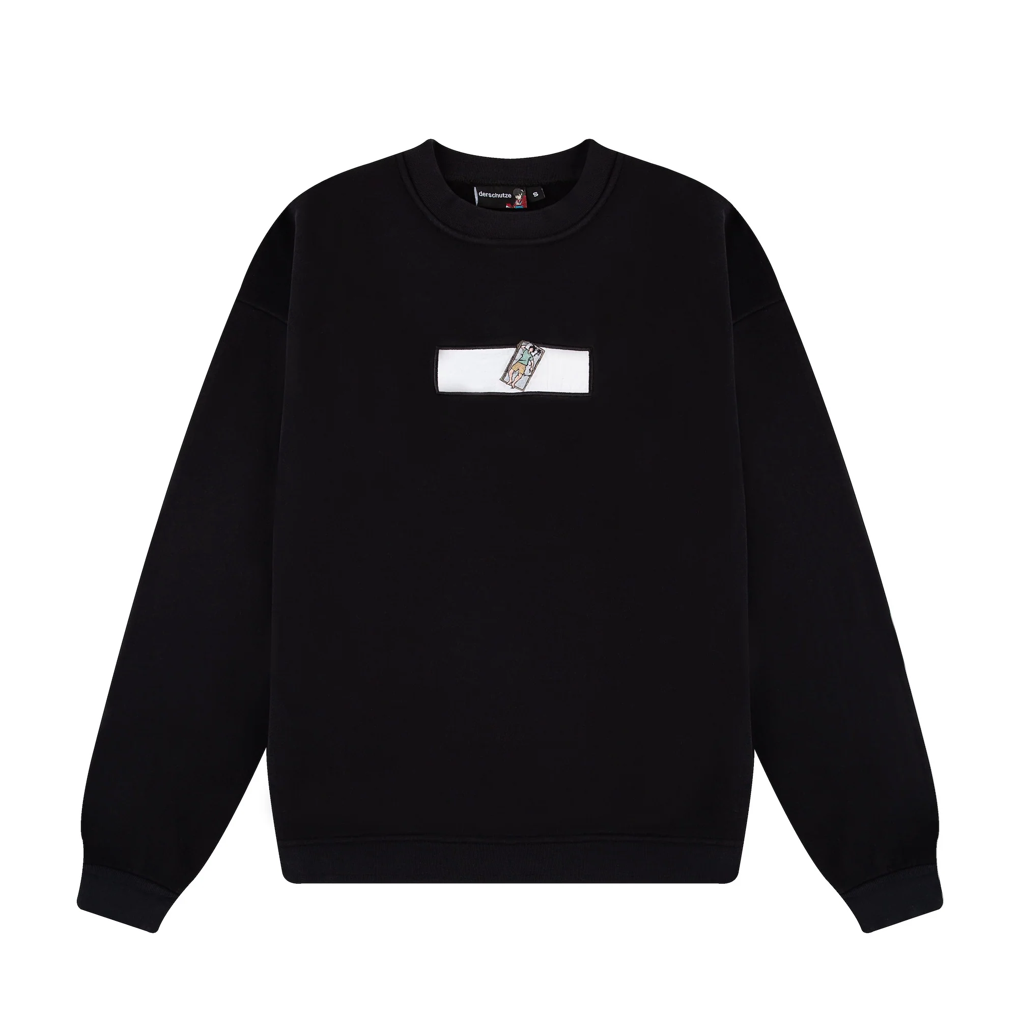 "dream" crewneck oversized black