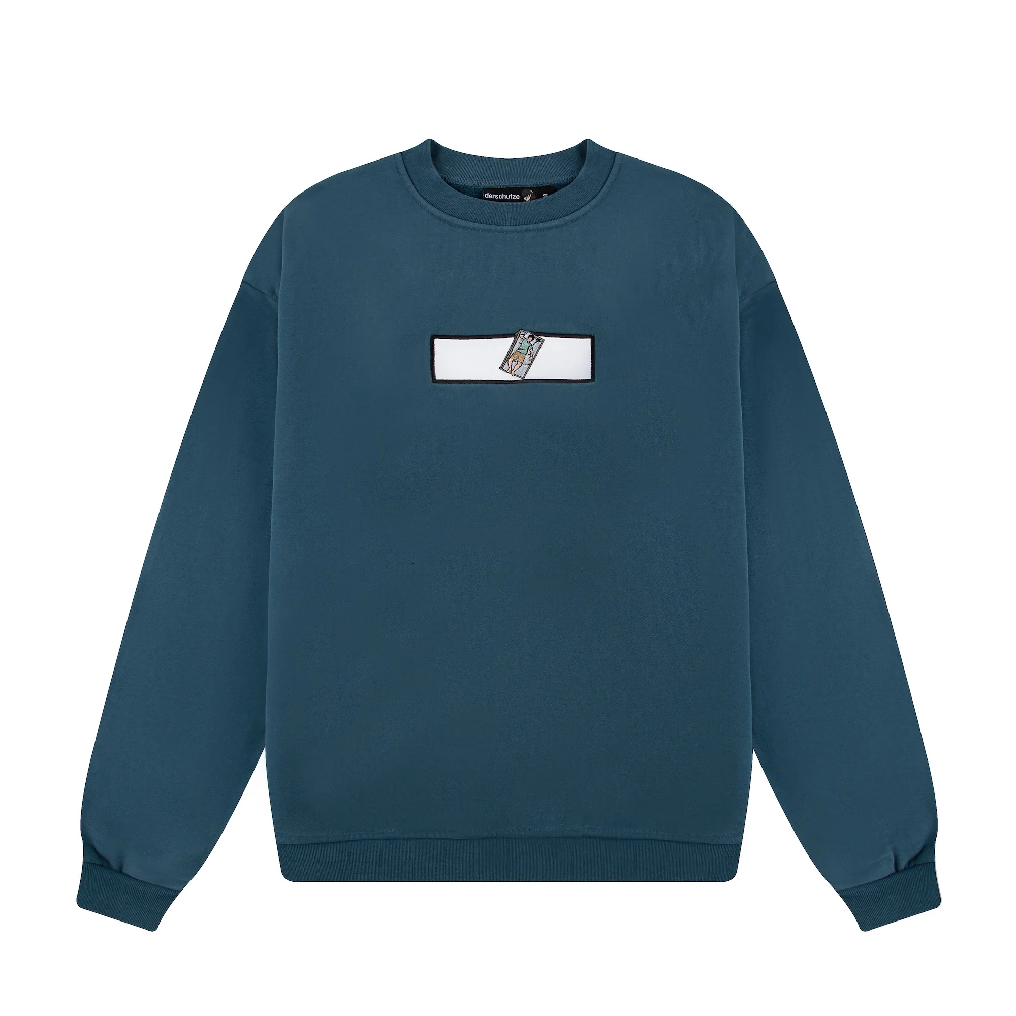 "dream" crewneck oversized blue