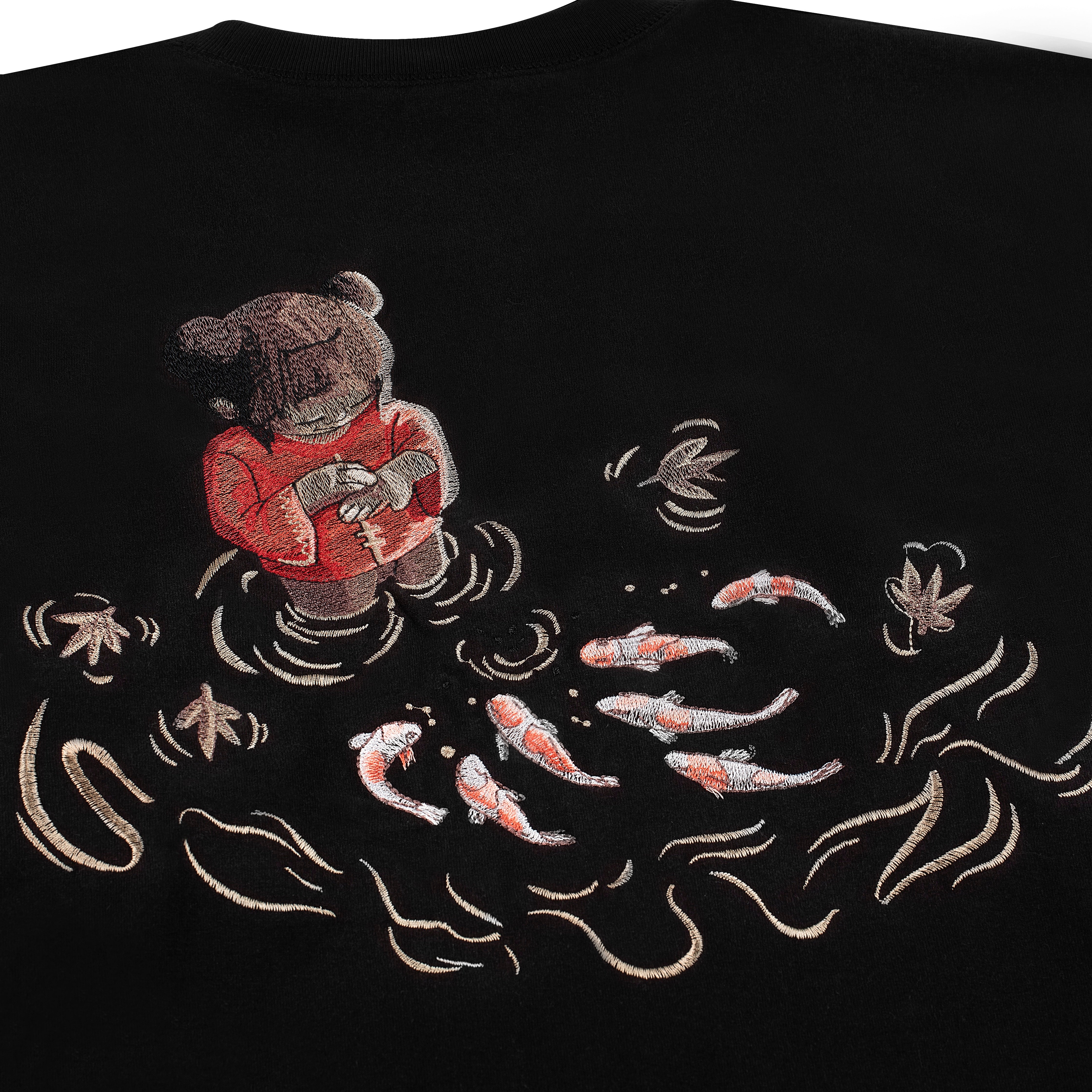 "koi fish" Long-sleeve black - Image 4