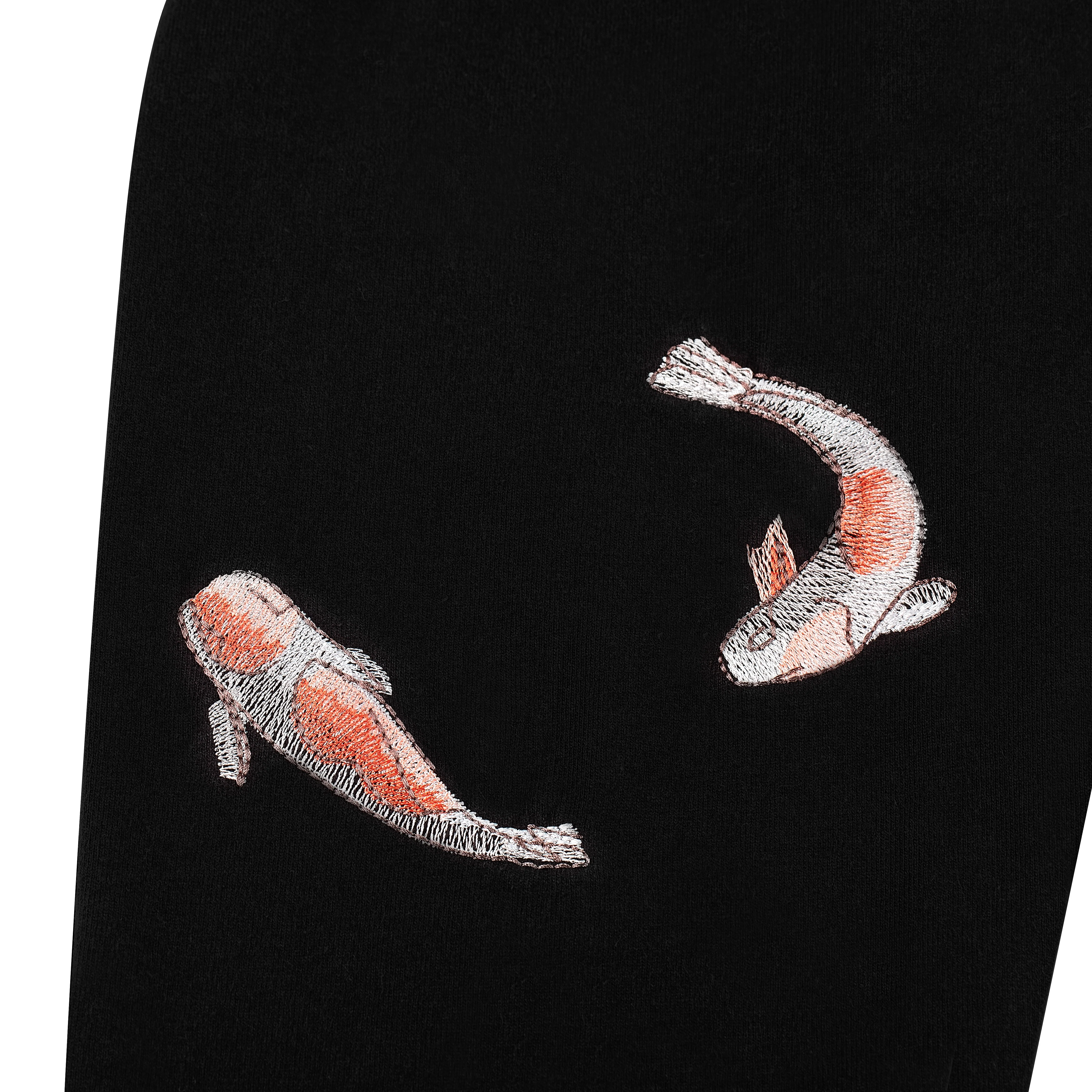 "koi fish" Long-sleeve black - Image 6