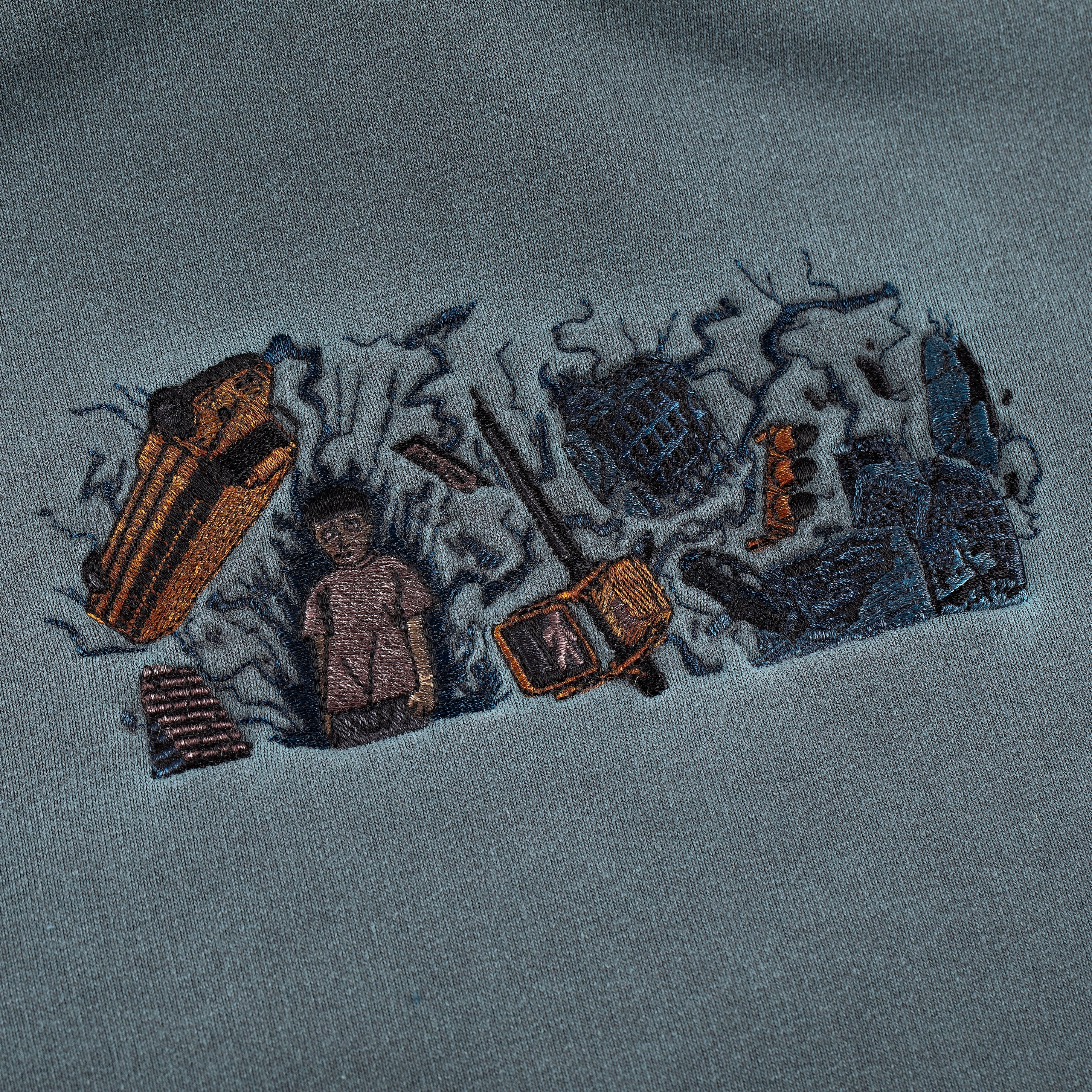 "super kid" Hoodie blue - Image 8