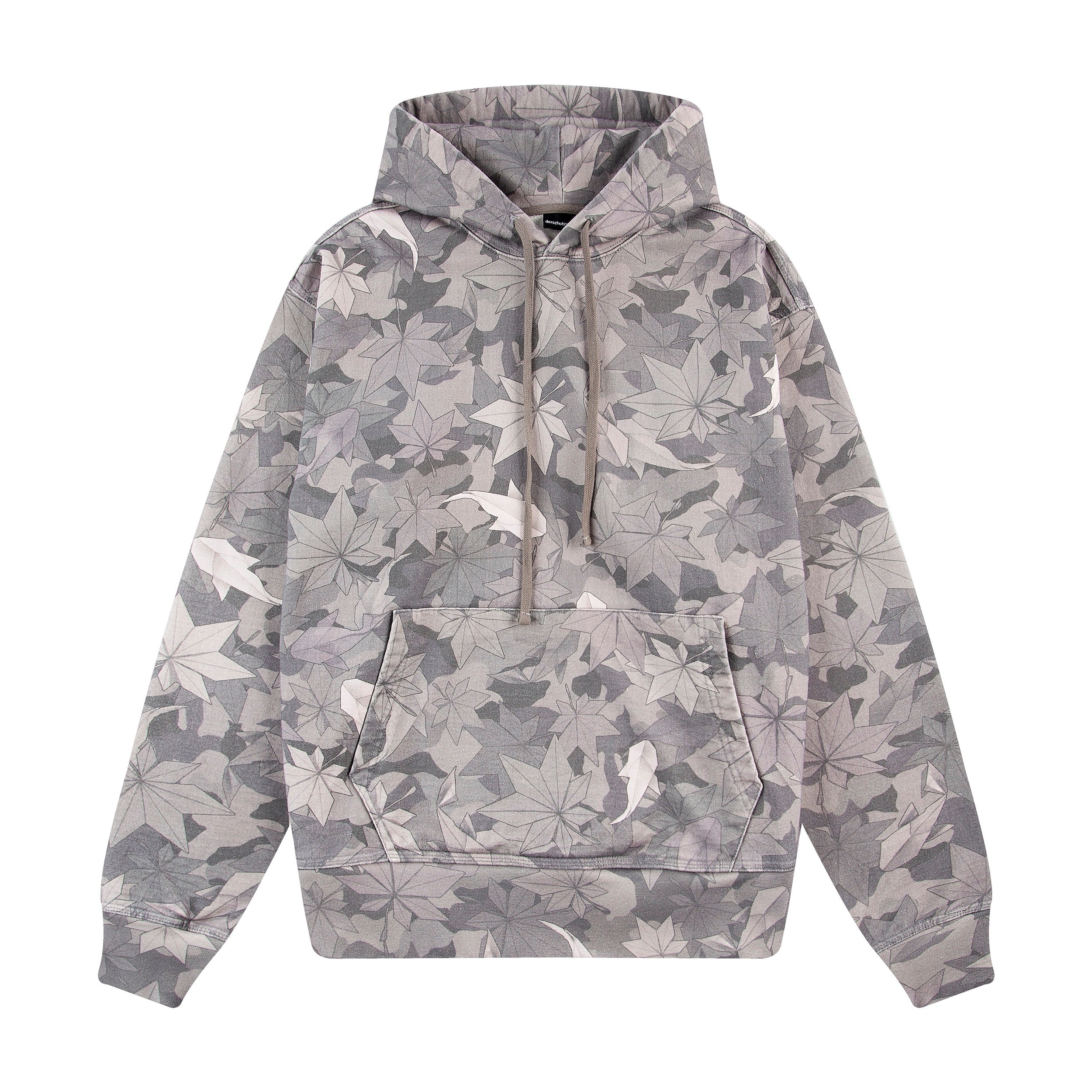 "origami" Hoodie printed camo bw