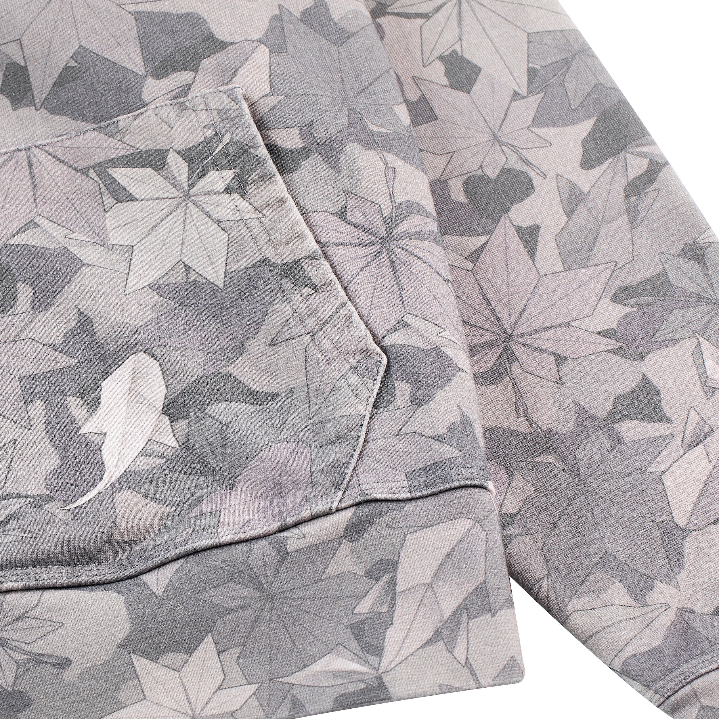"origami" Hoodie printed camo bw - Image 3