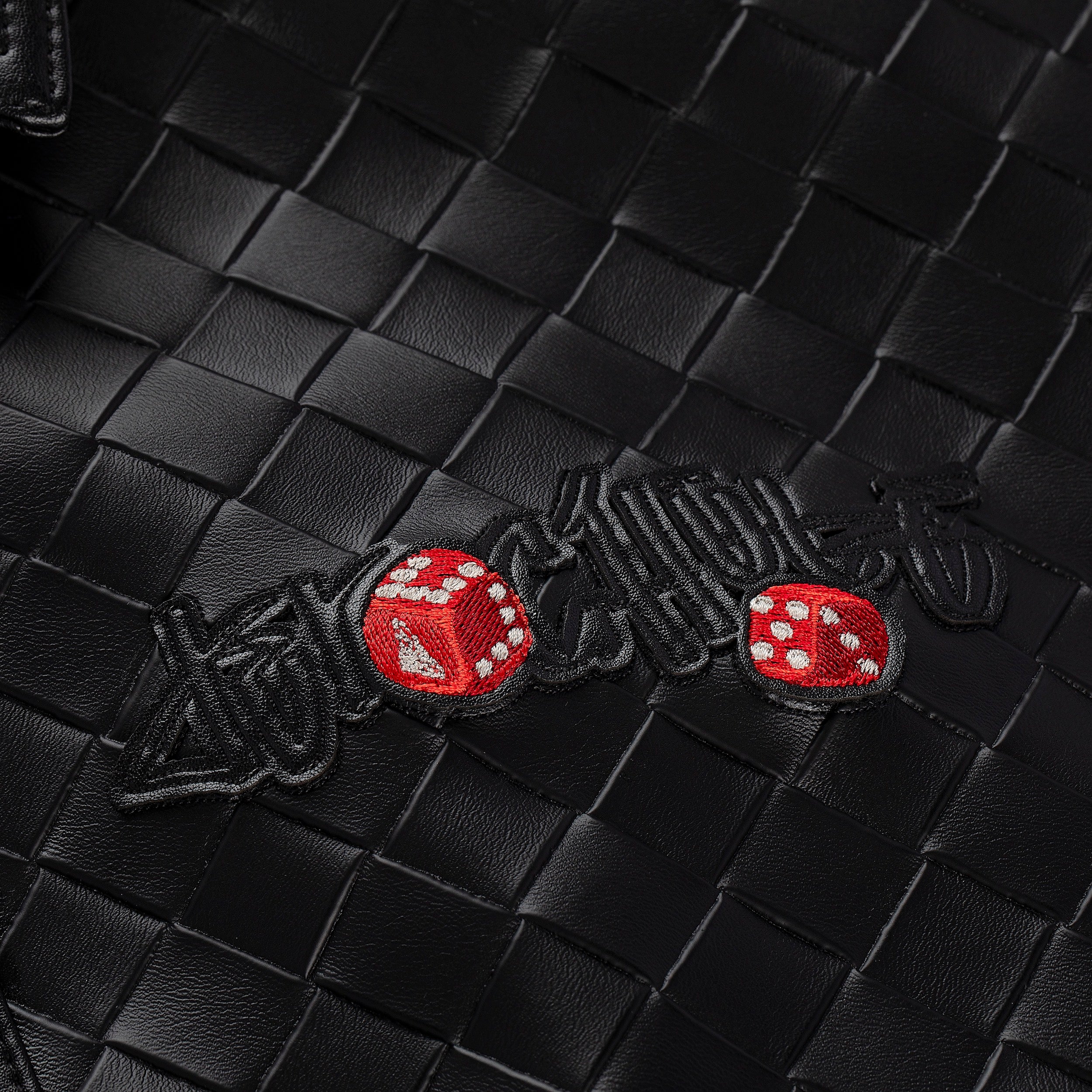 "dice" 3d woven leather Jacket - Image 4
