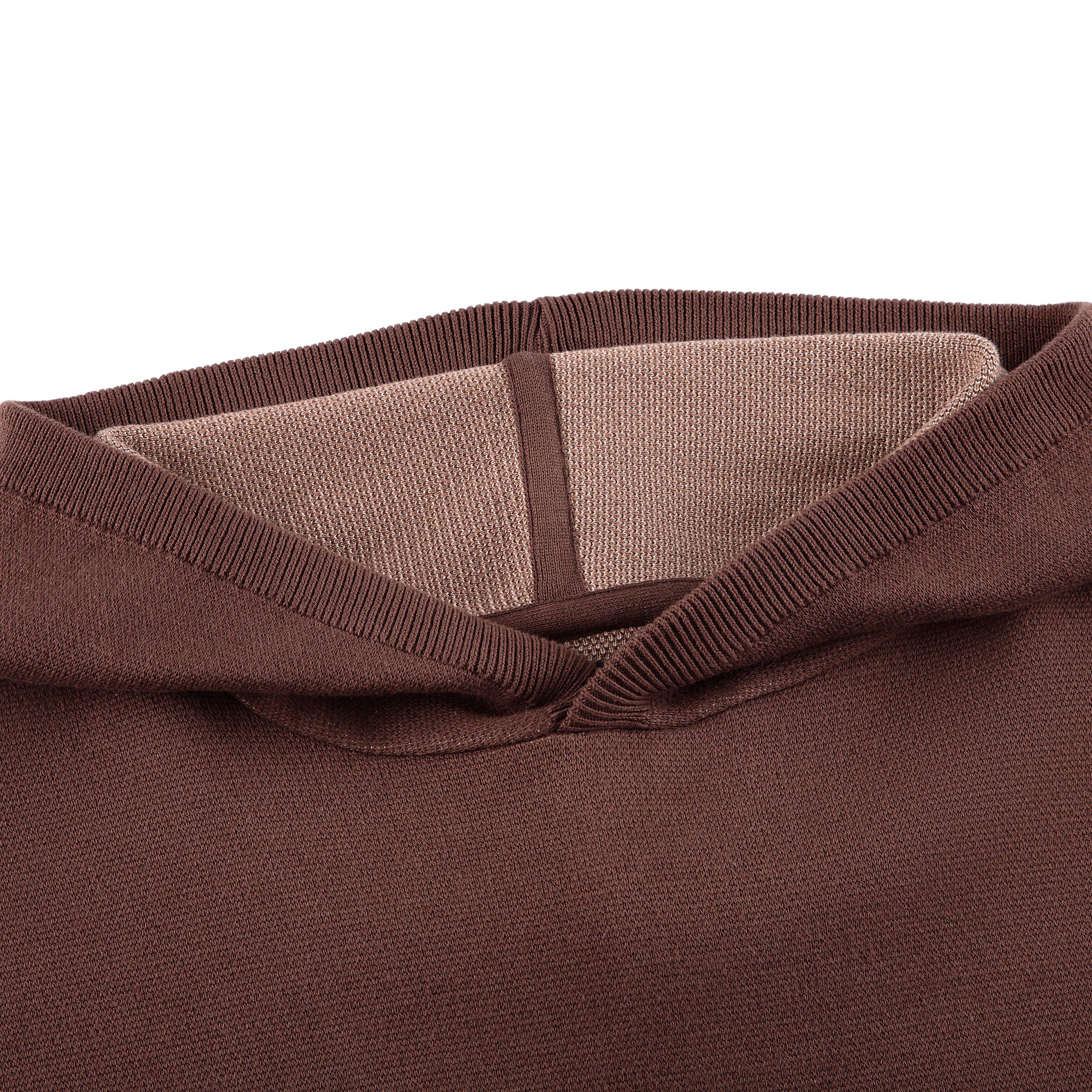 "awakening" knit Hoodie brown - Image 3