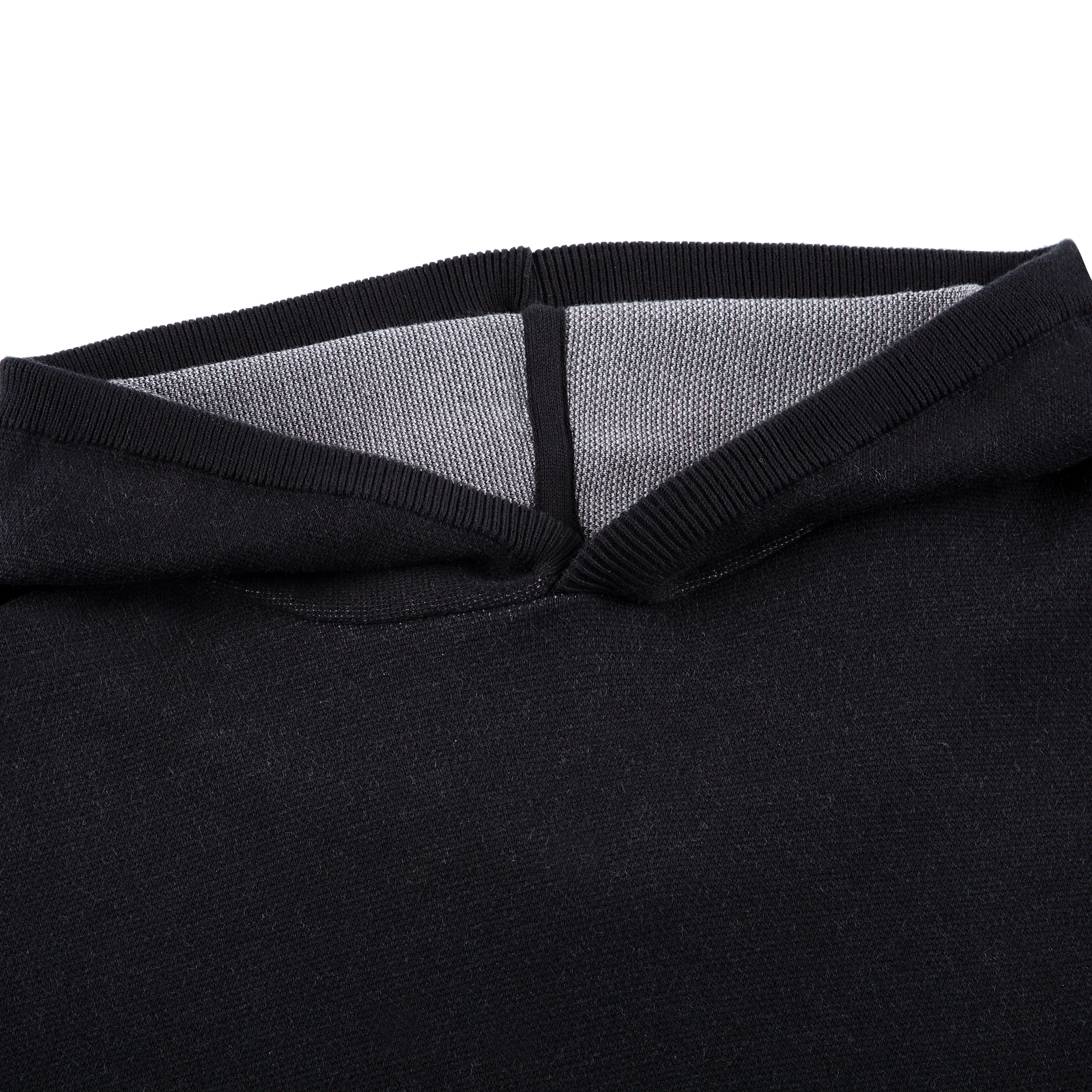 "awakening" knit Hoodie black - Image 4