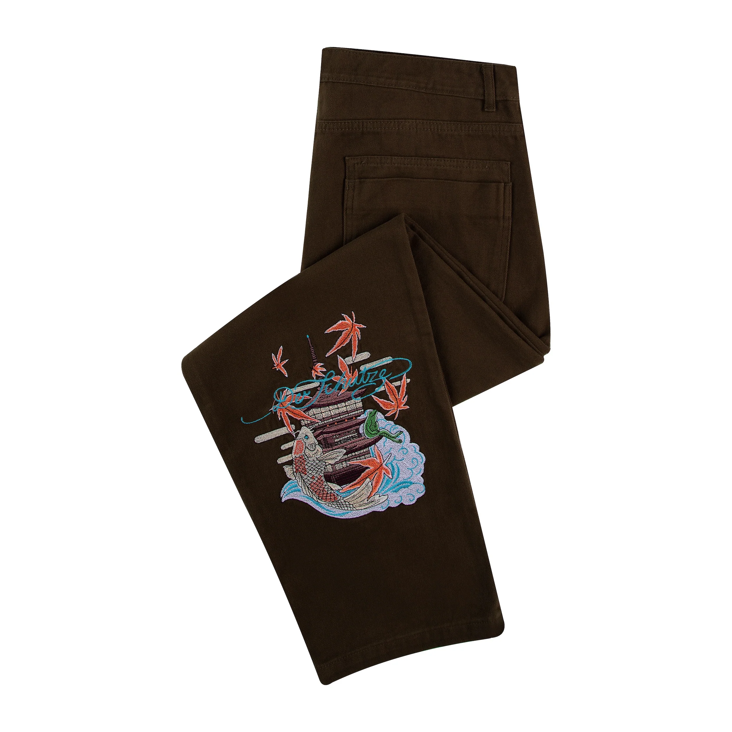 "ed schutze" pants dark green - Image 4