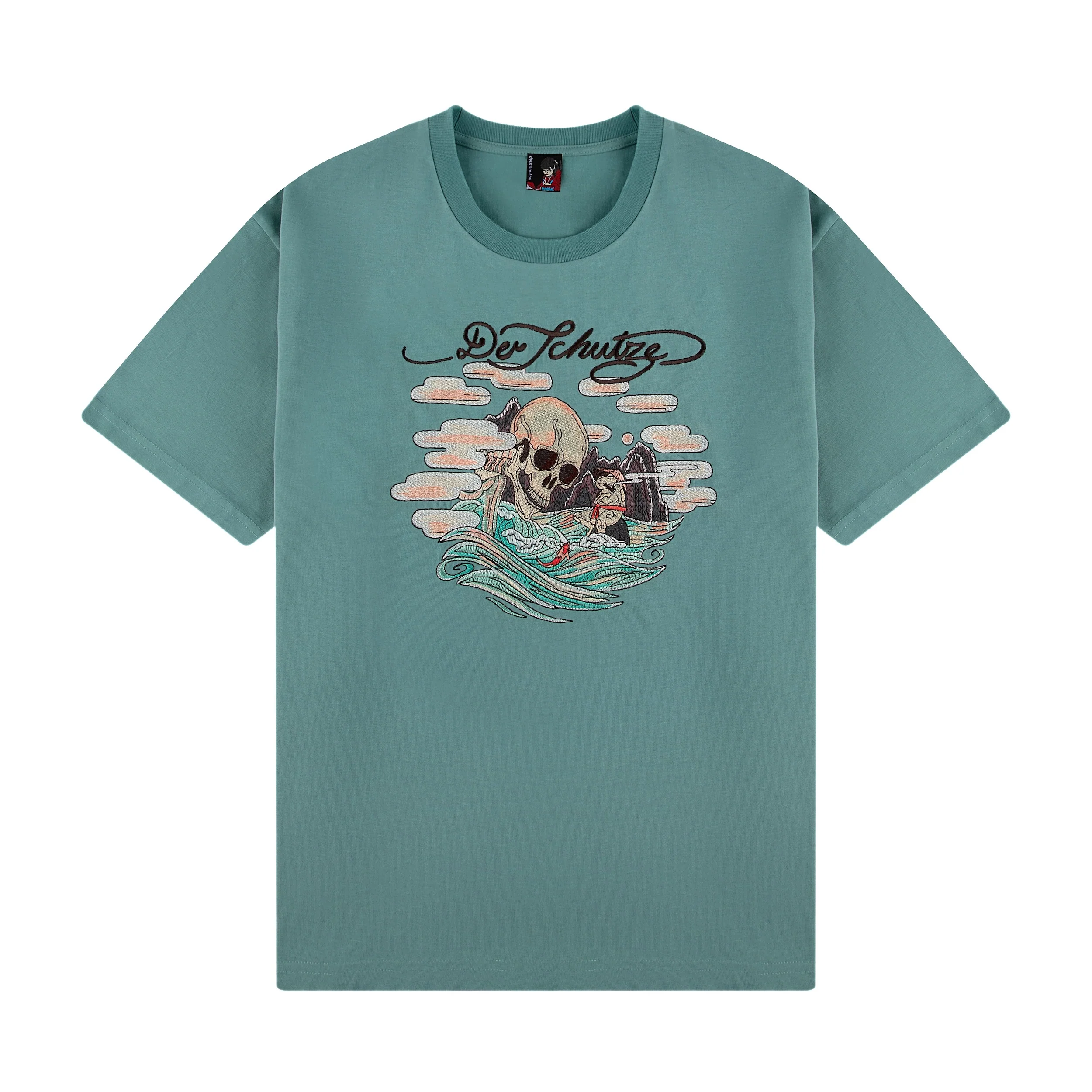 "ed schutze" T-Shirt mud turquoise