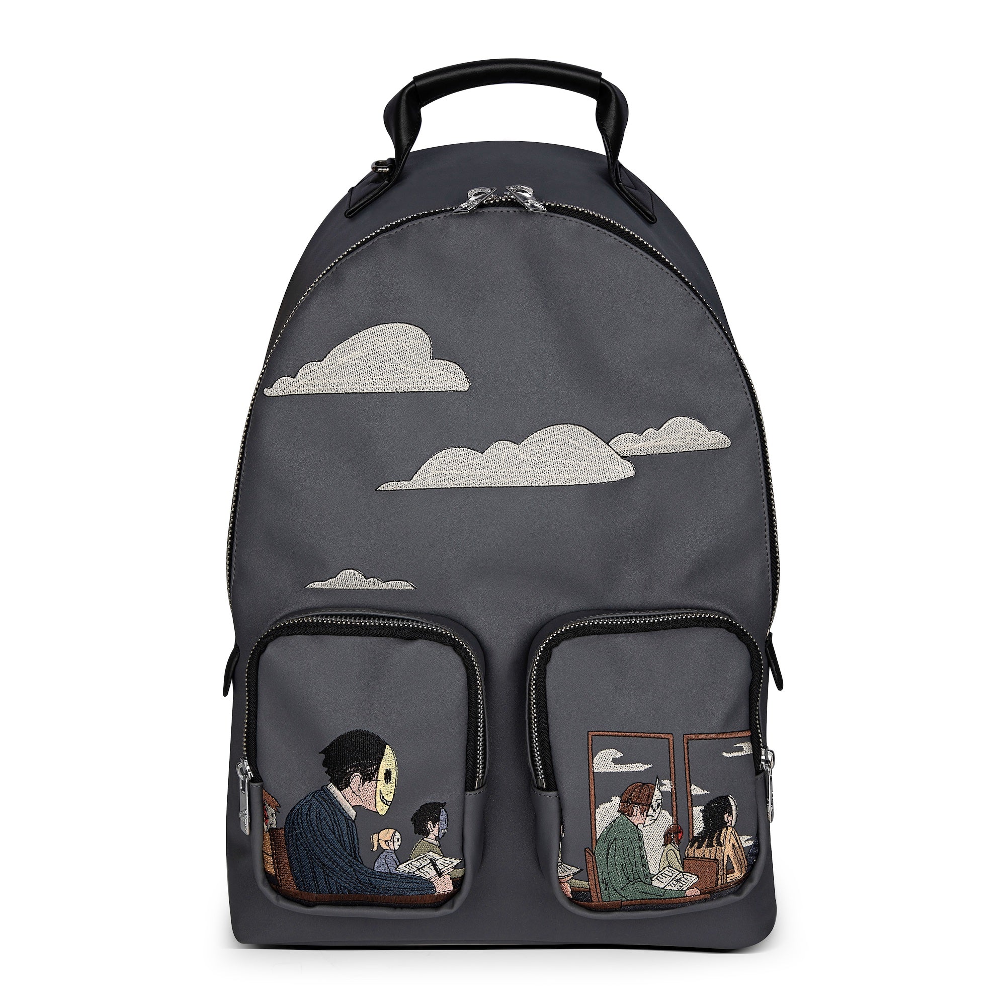 "faces" backpack
